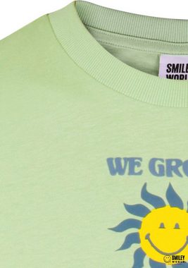 Capelli New York T-Shirt mit Peace Zeichen Rückendruck - Smiley Word Collection