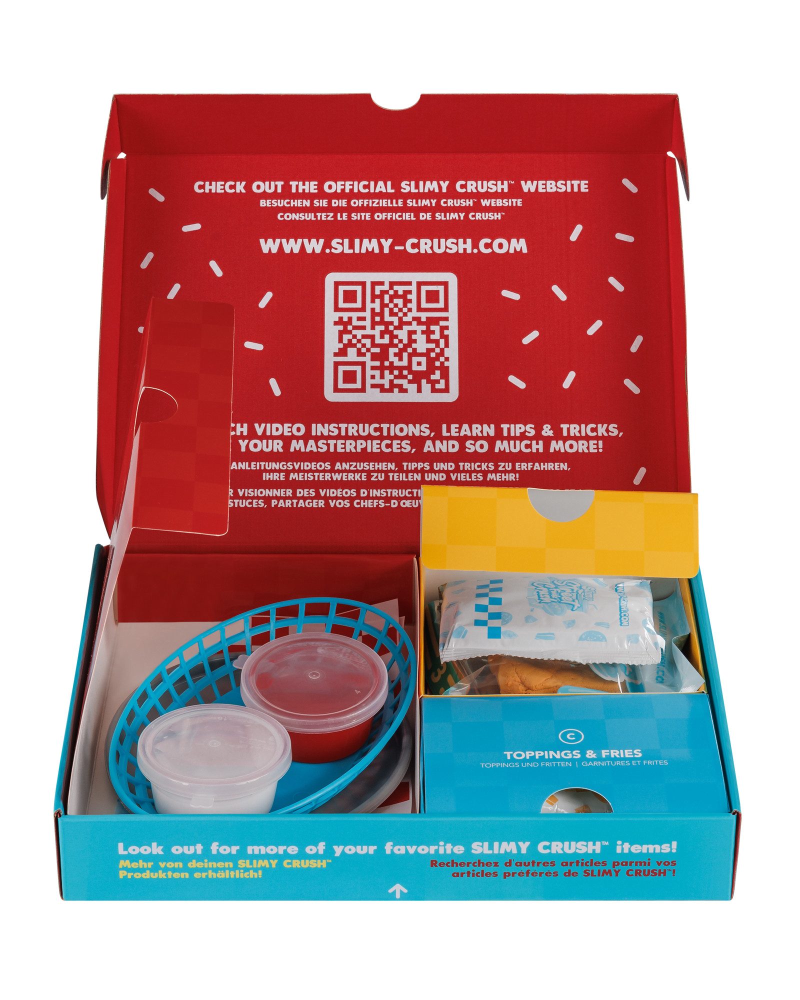 Slimy® Knetform-Set Street Food Crush - Chiccy Nuggies (1-tlg), Slime und Knete Kreativ-Set zum selber Mischen, Formen und Dekorieren