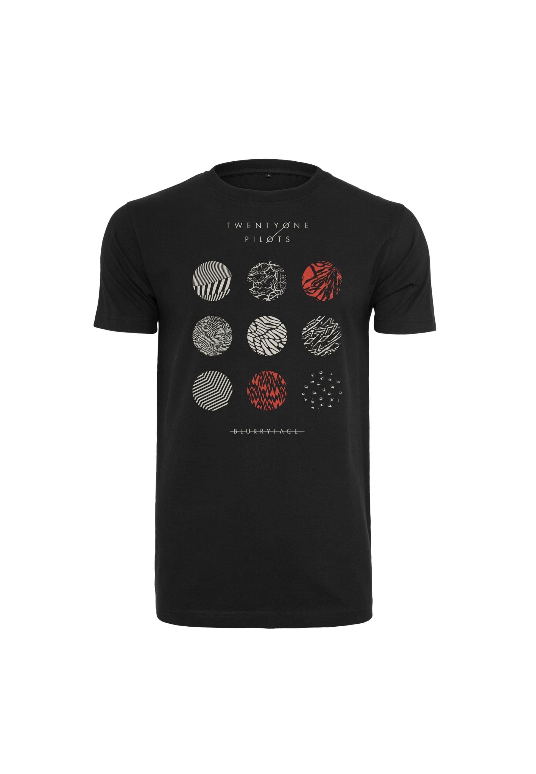 Merchcode T-Shirt Merchcode Herren Twenty One Pilots Pattern Circles Tee (1 günstig online kaufen
