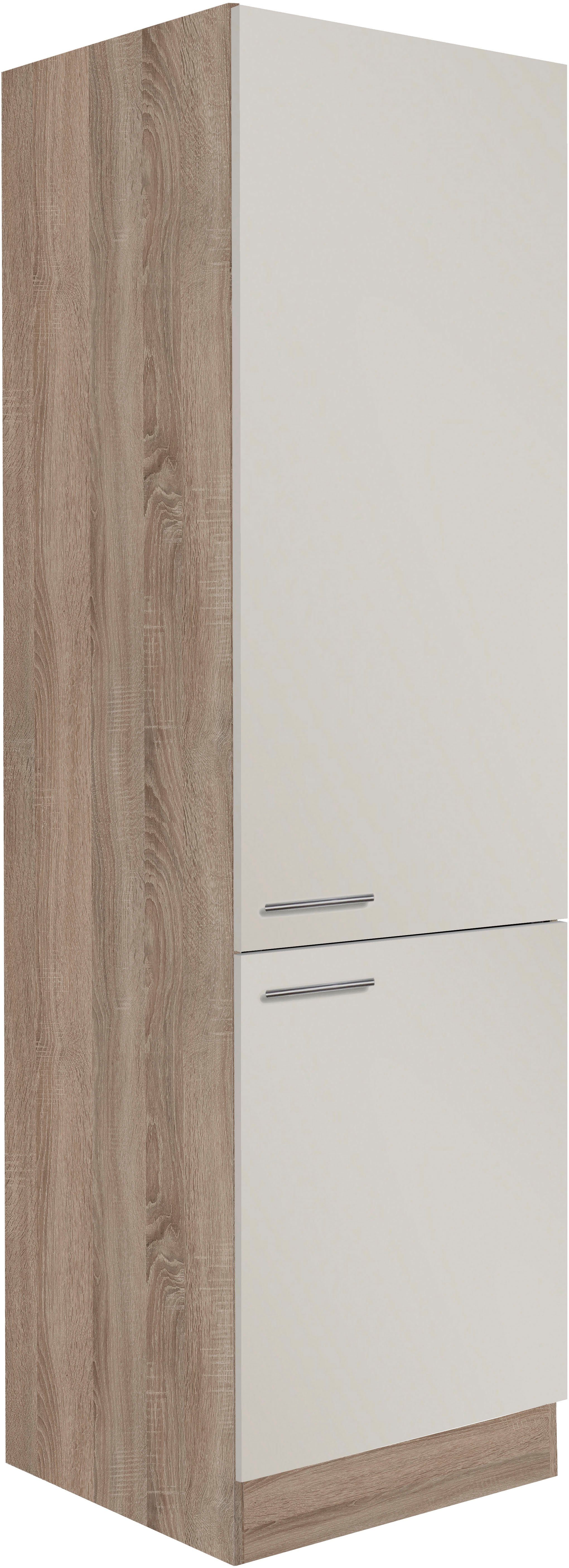 | Hochschrank trüffel sahara/trüffel Elm, Breite eichefarben 60 cm eichefarben OPTIFIT