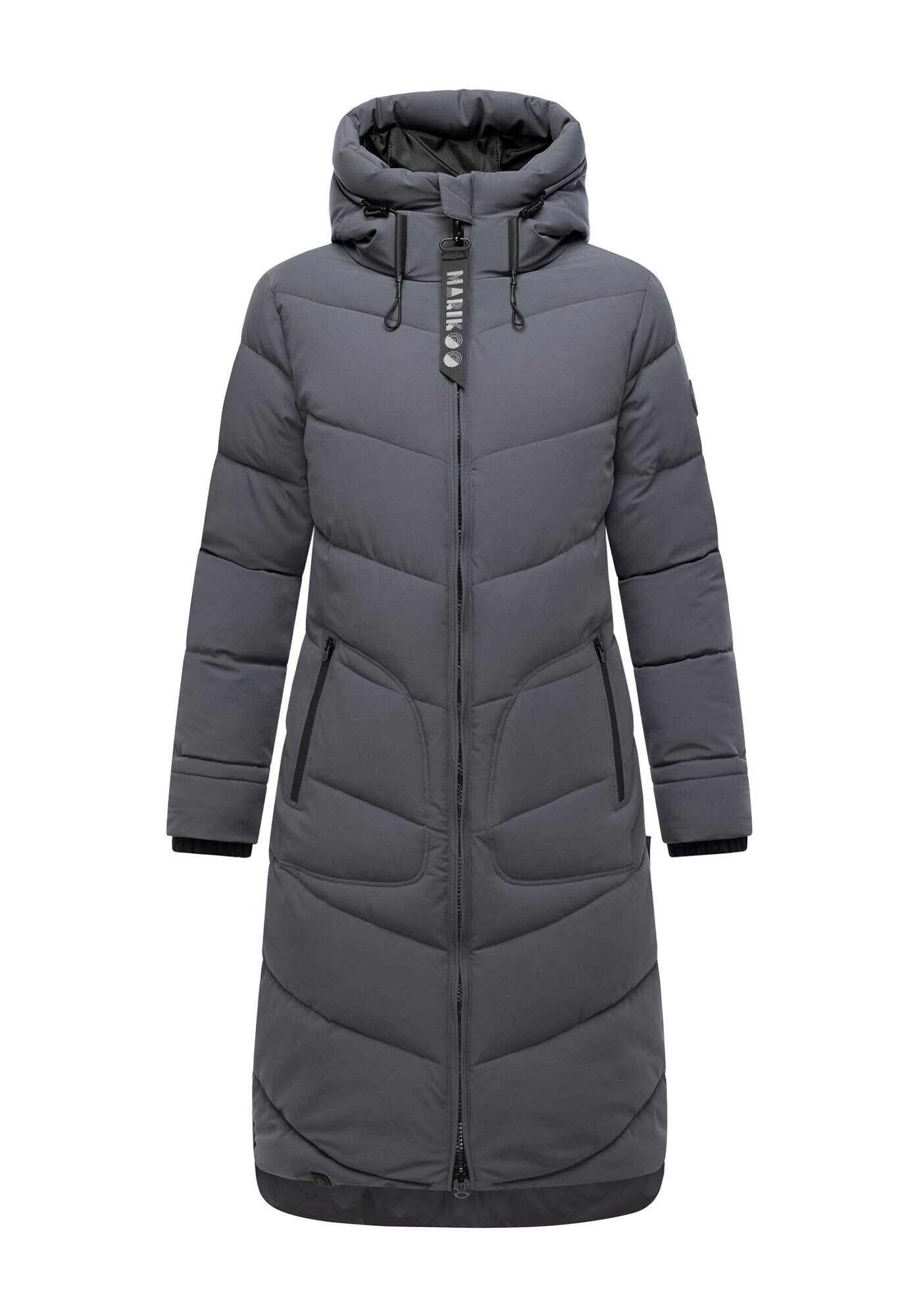 Marikoo Winterjacke Benikoo langer Winter Mantel gesteppt – Bild 5 von 5