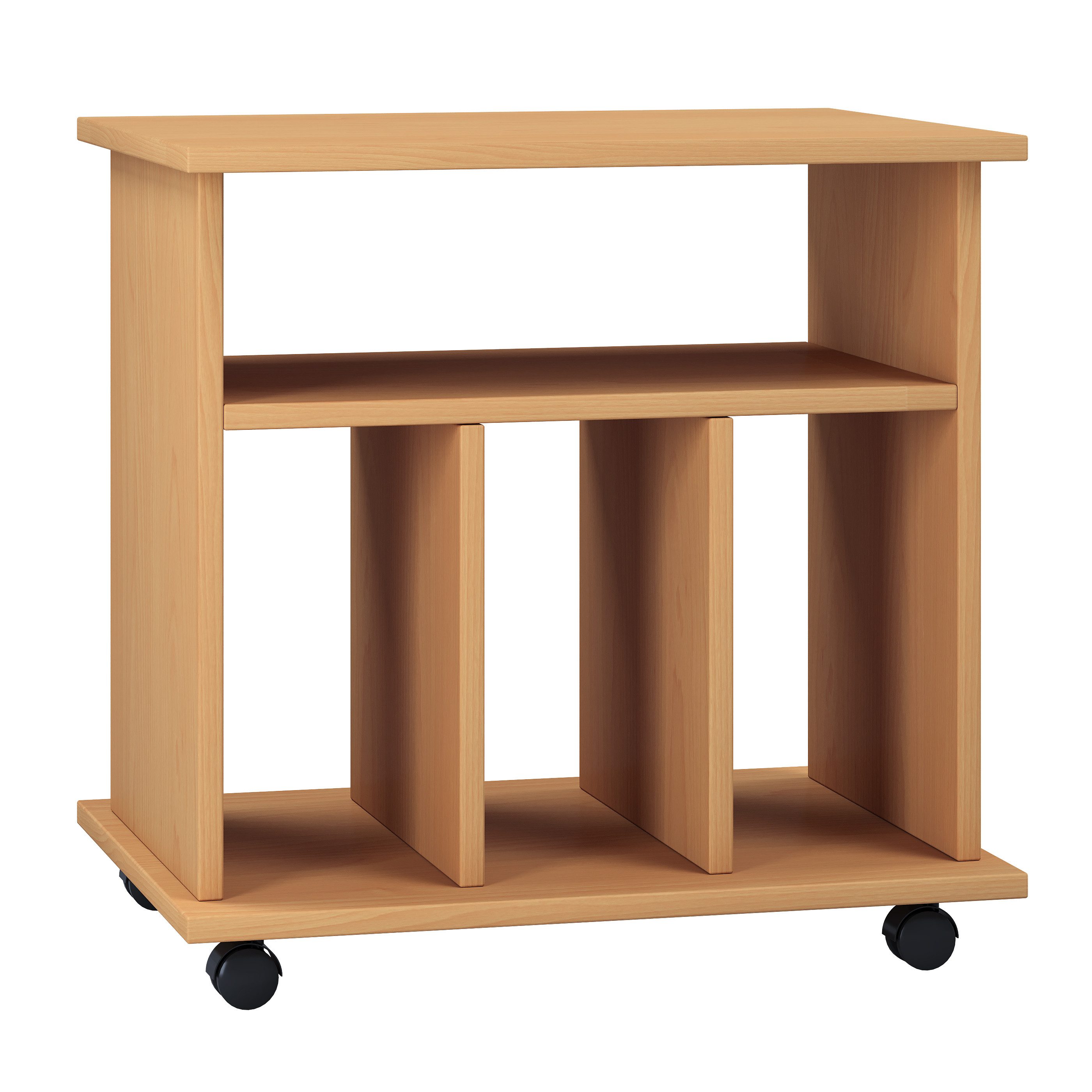 VCM Couchtisch Beistelltisch Wohnzimmer Lona H. 59 x B. 60 x T., Holz Beistelltisch