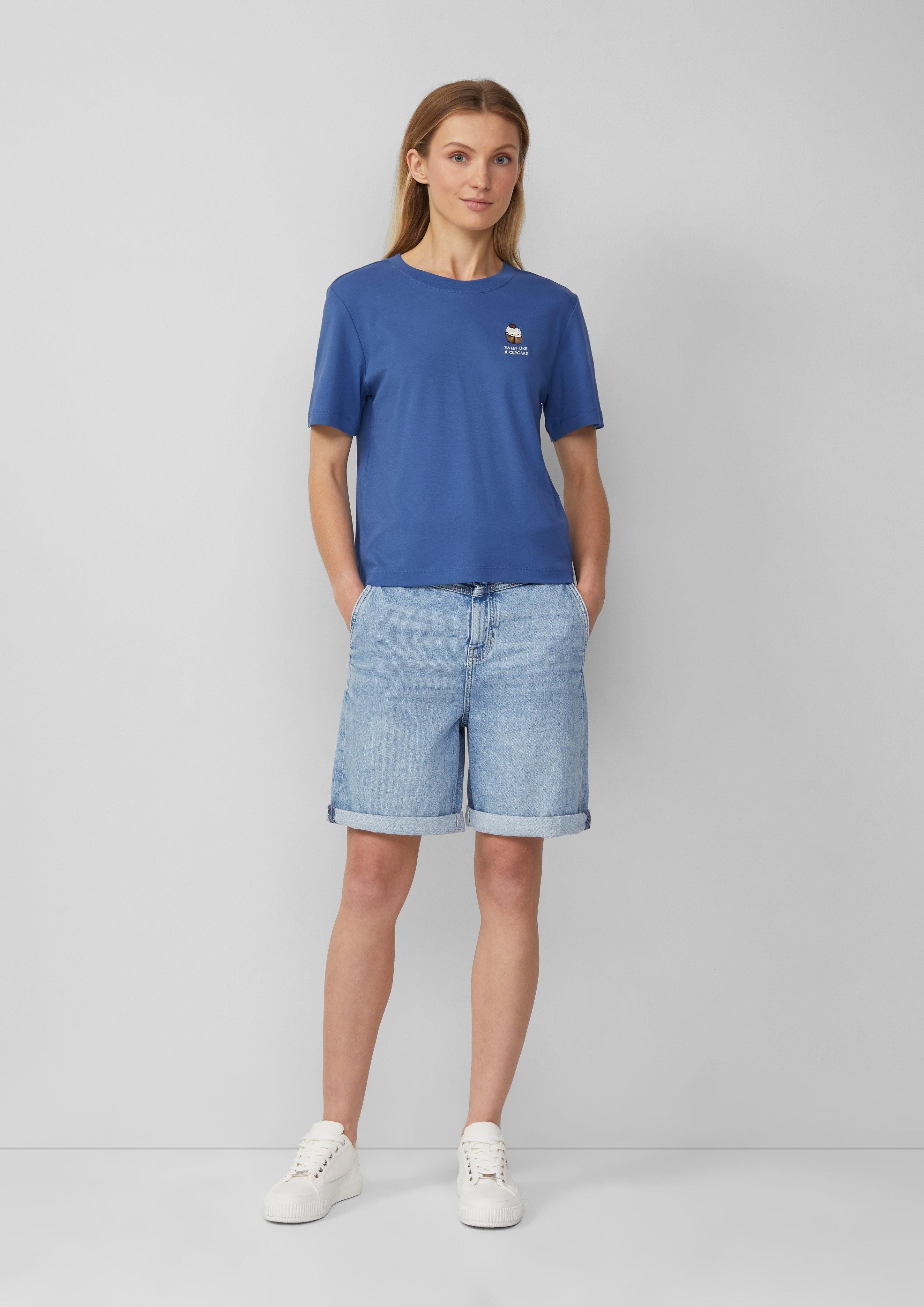 s.Oliver Kurzarmshirt T-Shirt aus Interlockjersey mit günstig online kaufen