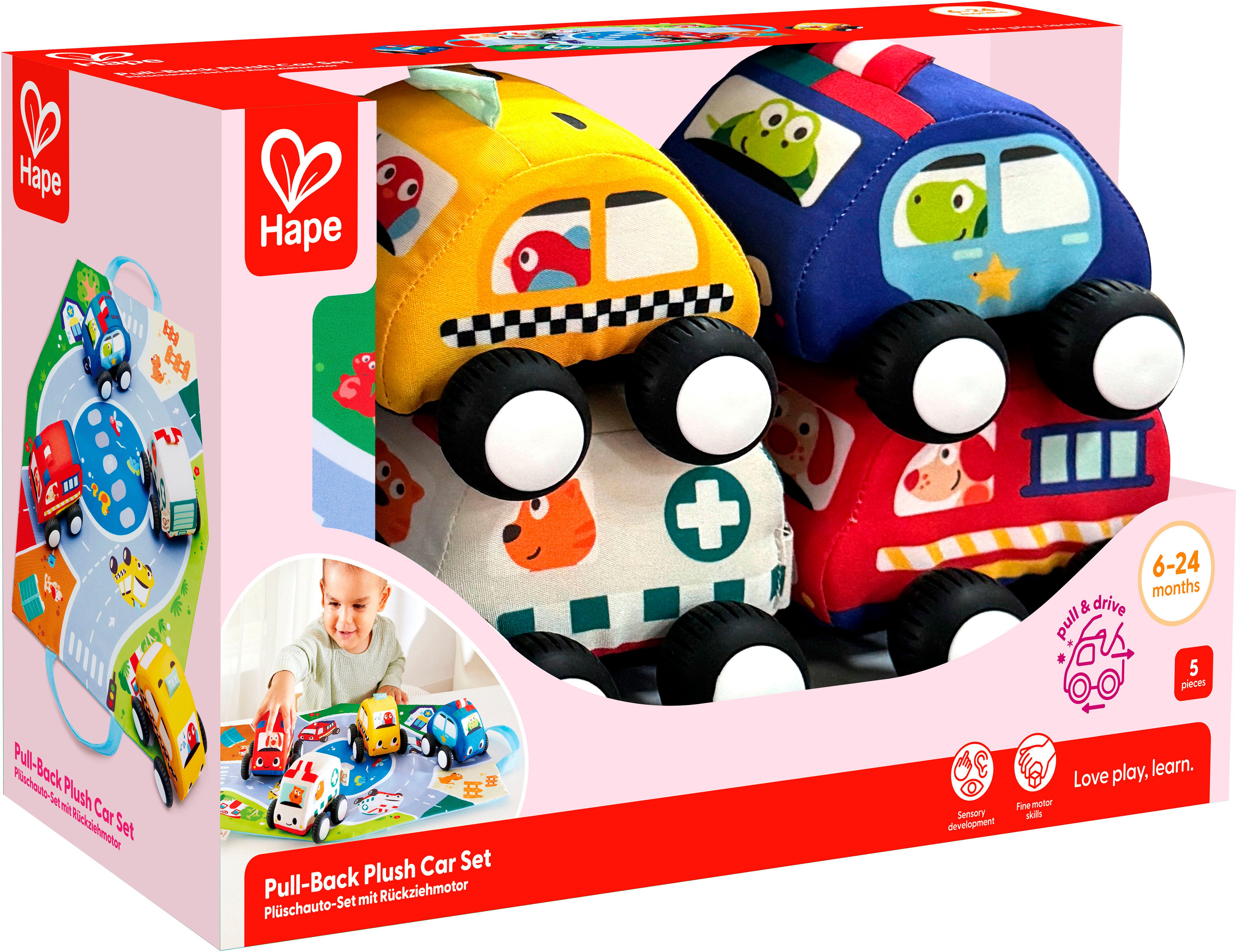 Hape Spielzeug-Auto Plüschauto-Set mit Rückziehmotor, (Set) günstig online kaufen
