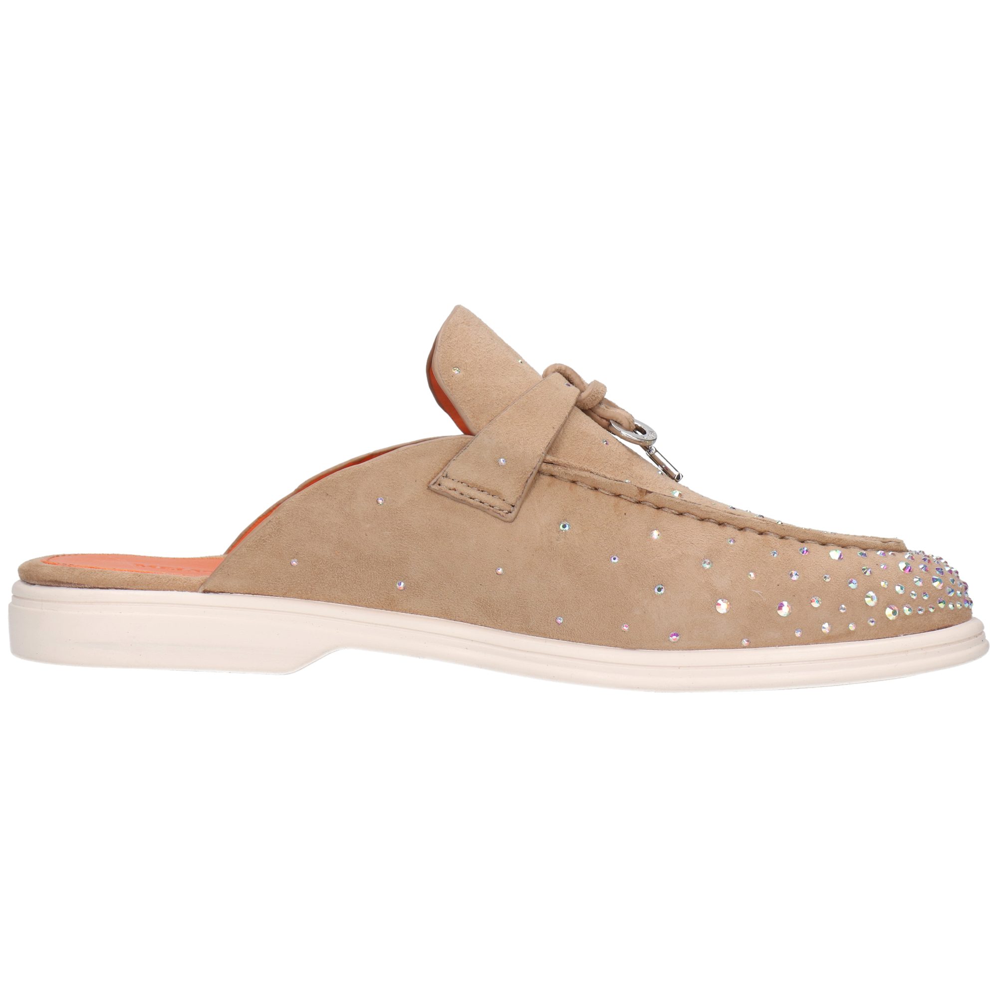 Melvin & Hamilton Adley 15 Leder-Pantoletten für Damen Pantolette Flache Absätze, Echtes Leder, Kristallverzierung