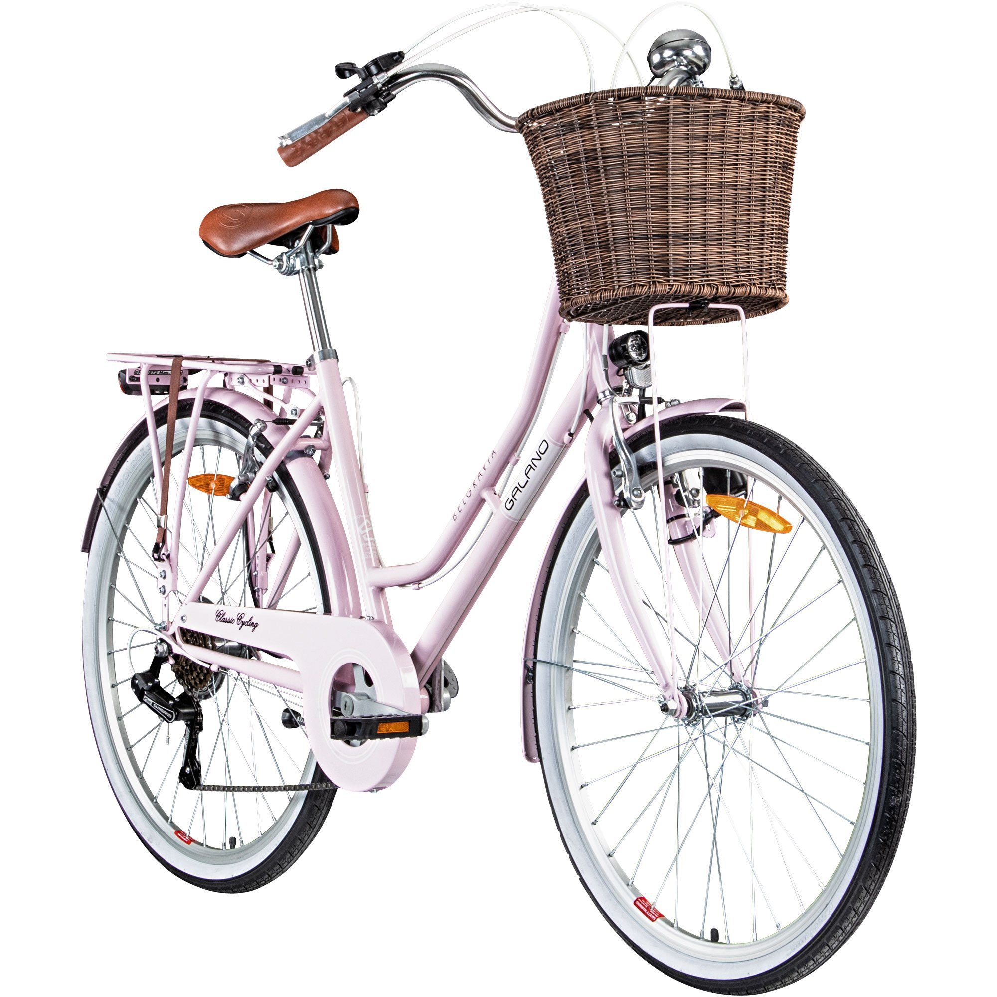 Galano Cityrad »Belgravia«, 6 Gang, Kettenschaltung, 26 Zoll Damenfahrrad  ab 145 cm retro Fahrrad mit tiefem Einstieg online kaufen | OTTO
