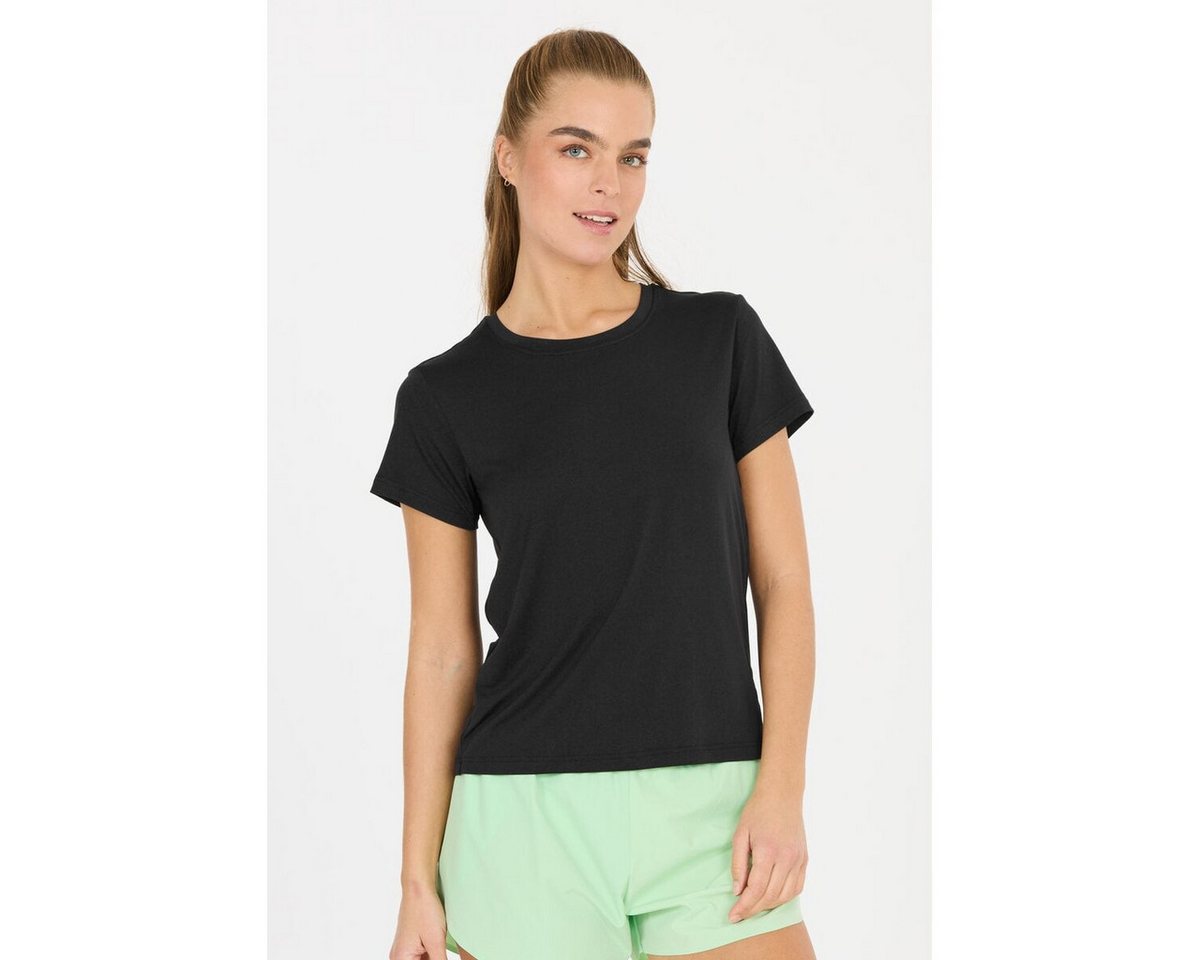 ATHLECIA Trainingsshirt Pacy S/S Tee (atmungsaktiv, superweich) schwarz Damen