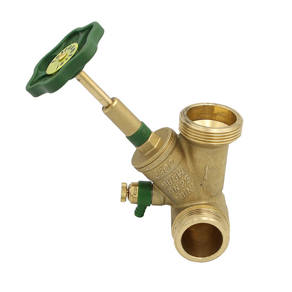 Schlösser Absperrventil Abzweig T-Ventil DN25 auf 1 x 1 1/2" steigende Spindel