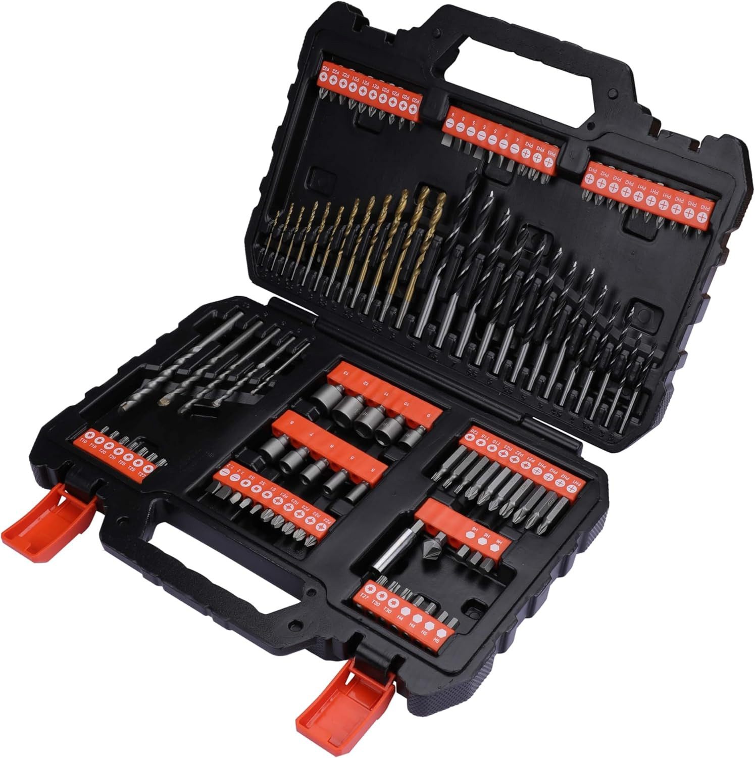 Black + Decker Bit-Set Bohrer- und Schrauberbit-Set (109-teiliges), 1-St.