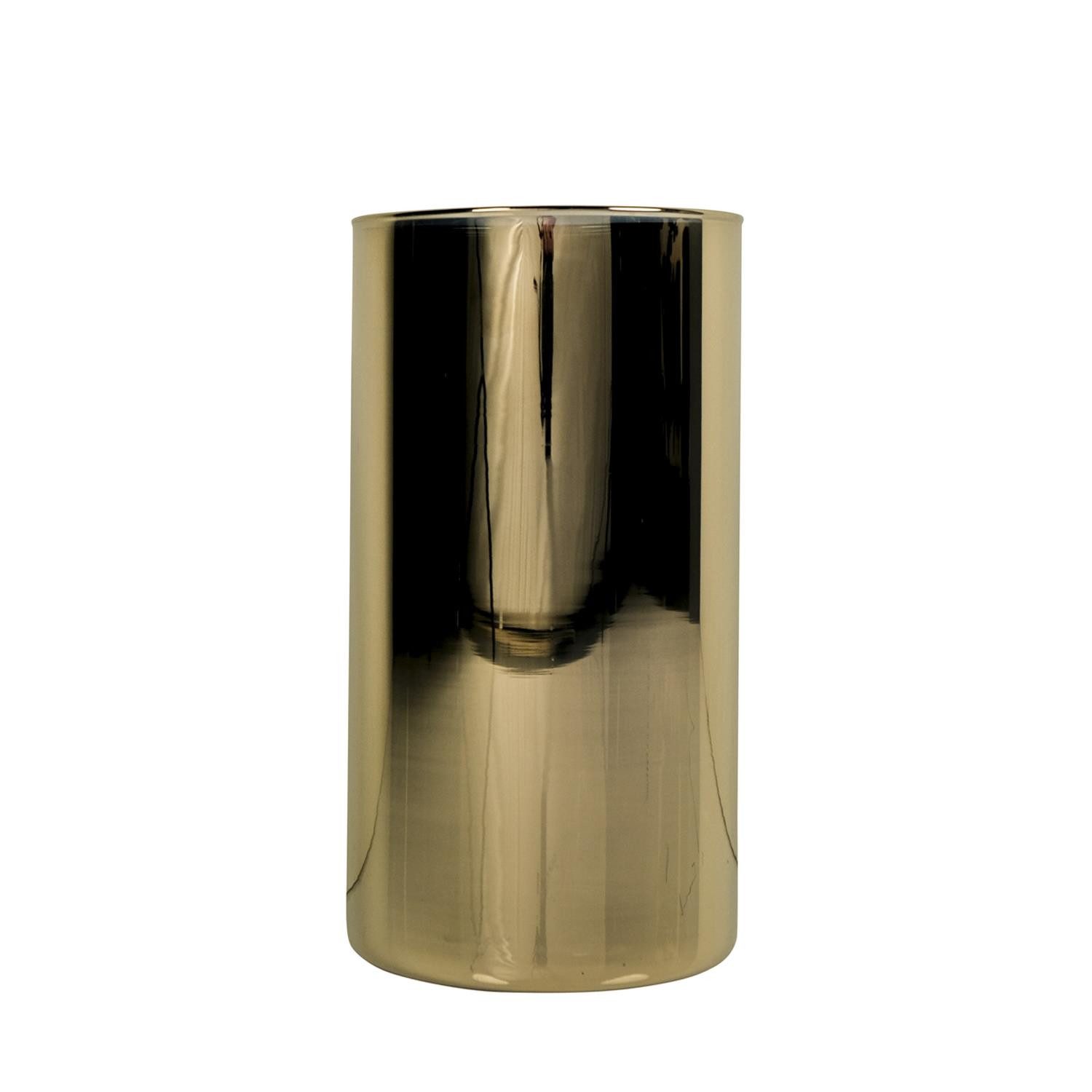 Hakbijl Glass Dekovase Gold, Durchmesser 14 cm