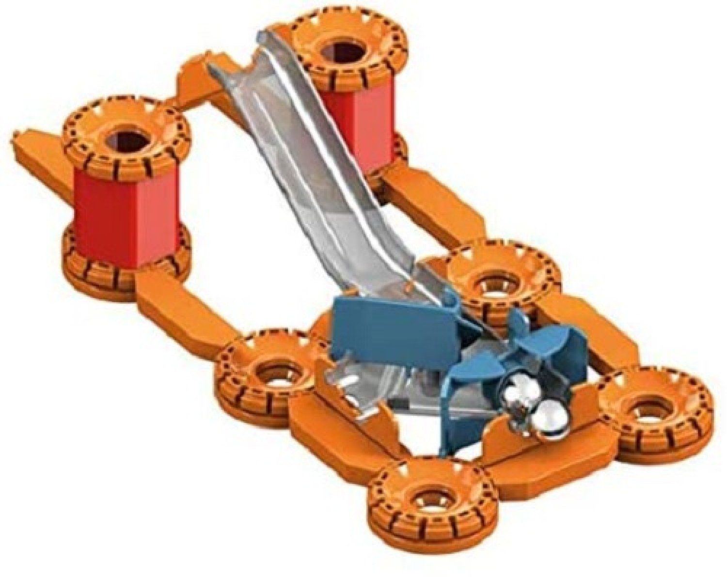 Geomag™ GEOMAG SPECIALEDITION - Mehrfachkanone - Leonardo Da Vinci -Murmelbah Magnetspielbausteine, (Packung, 266 St., Bausteine)