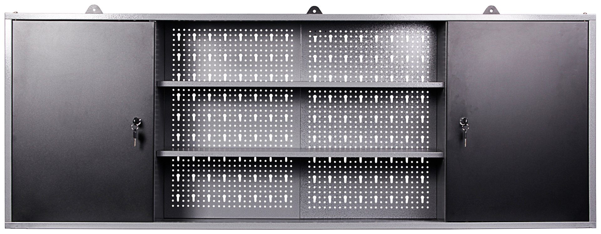 ONDIS24 Werkstatt-Set Paul, 2 Türen, 2 Einlegeböden, Eurolochrückwand