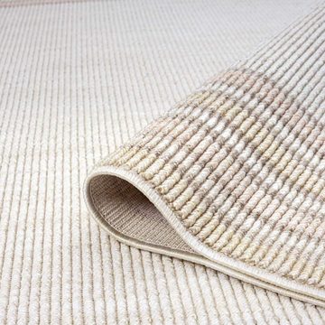 Teppich CLASICO 9068, Carpet City, rund, Höhe: 11 mm, Kurzflor Bordüre, Boho-Stil, Wohnzimmer