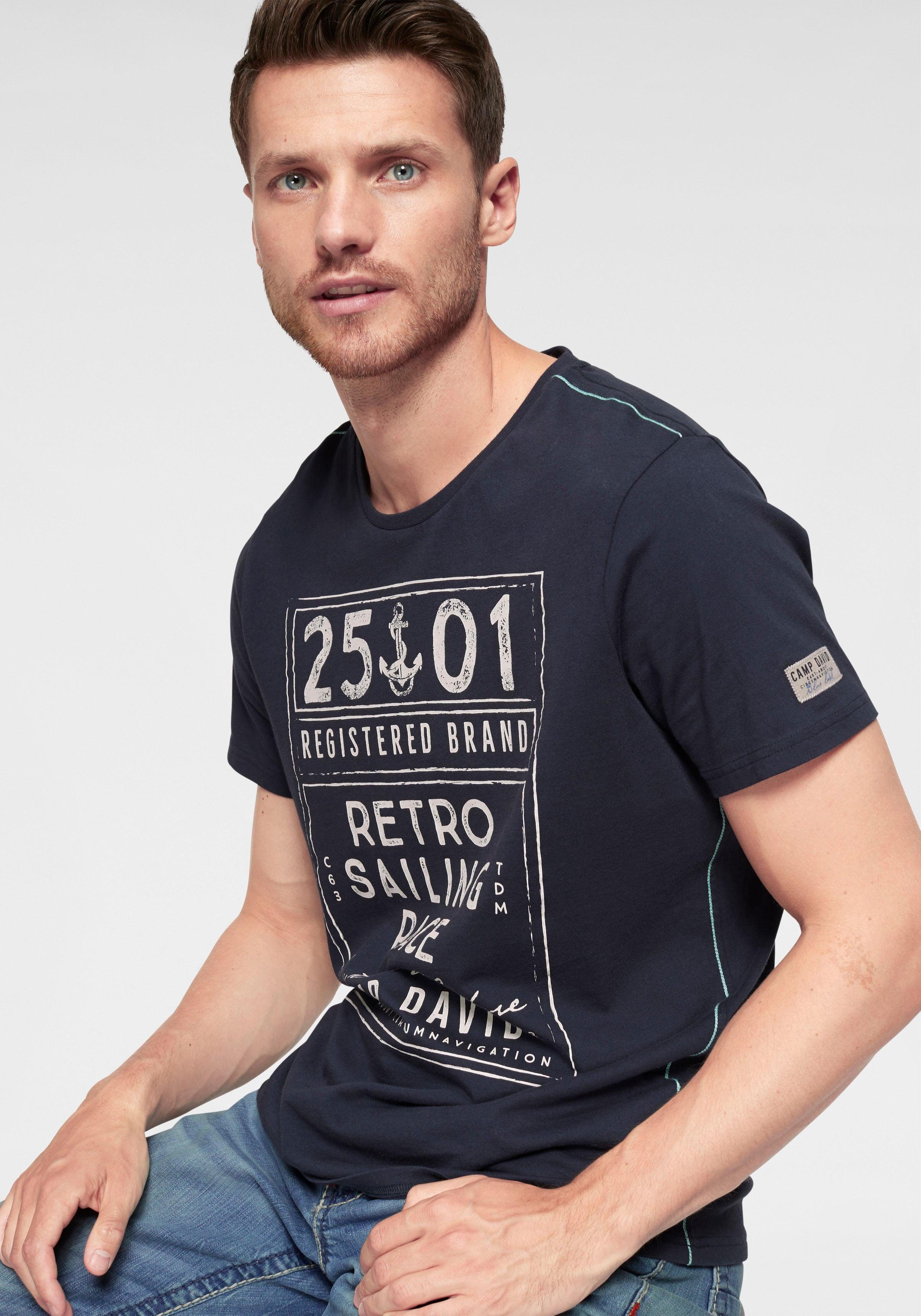 CAMP DAVID TShirt, Großer Frontprint online kaufen OTTO