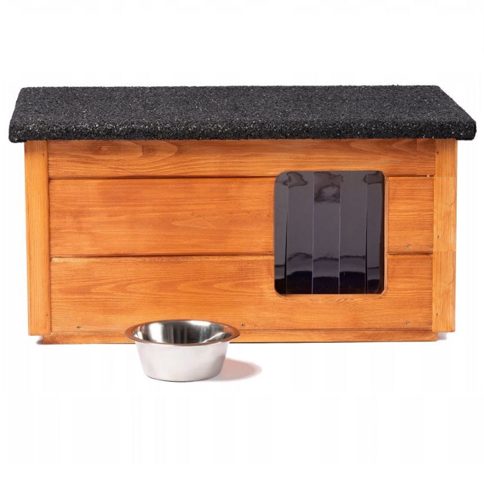 QLS Tierhaus mit Zubehör, Hunde- Katzenhaus Vorhang Isoliert Winterfest Out günstig online kaufen
