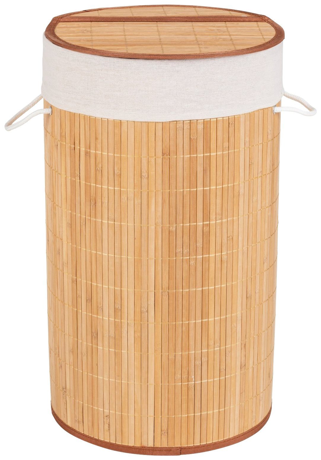 WENKO Wäschetruhe Bamboo, 55 l hellbraun