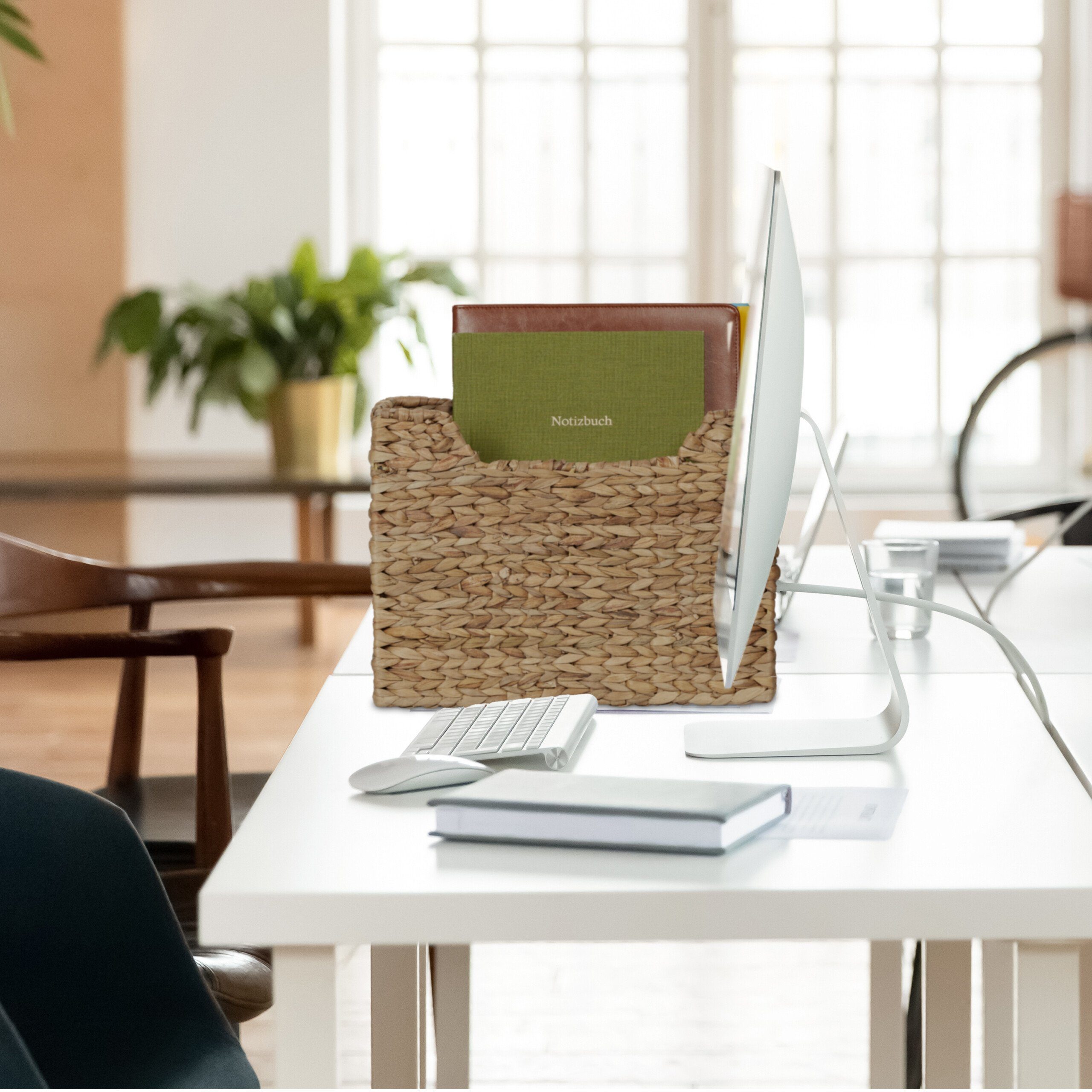 relaxdays Zeitungsständer Wasserhyazinthe günstig online kaufen