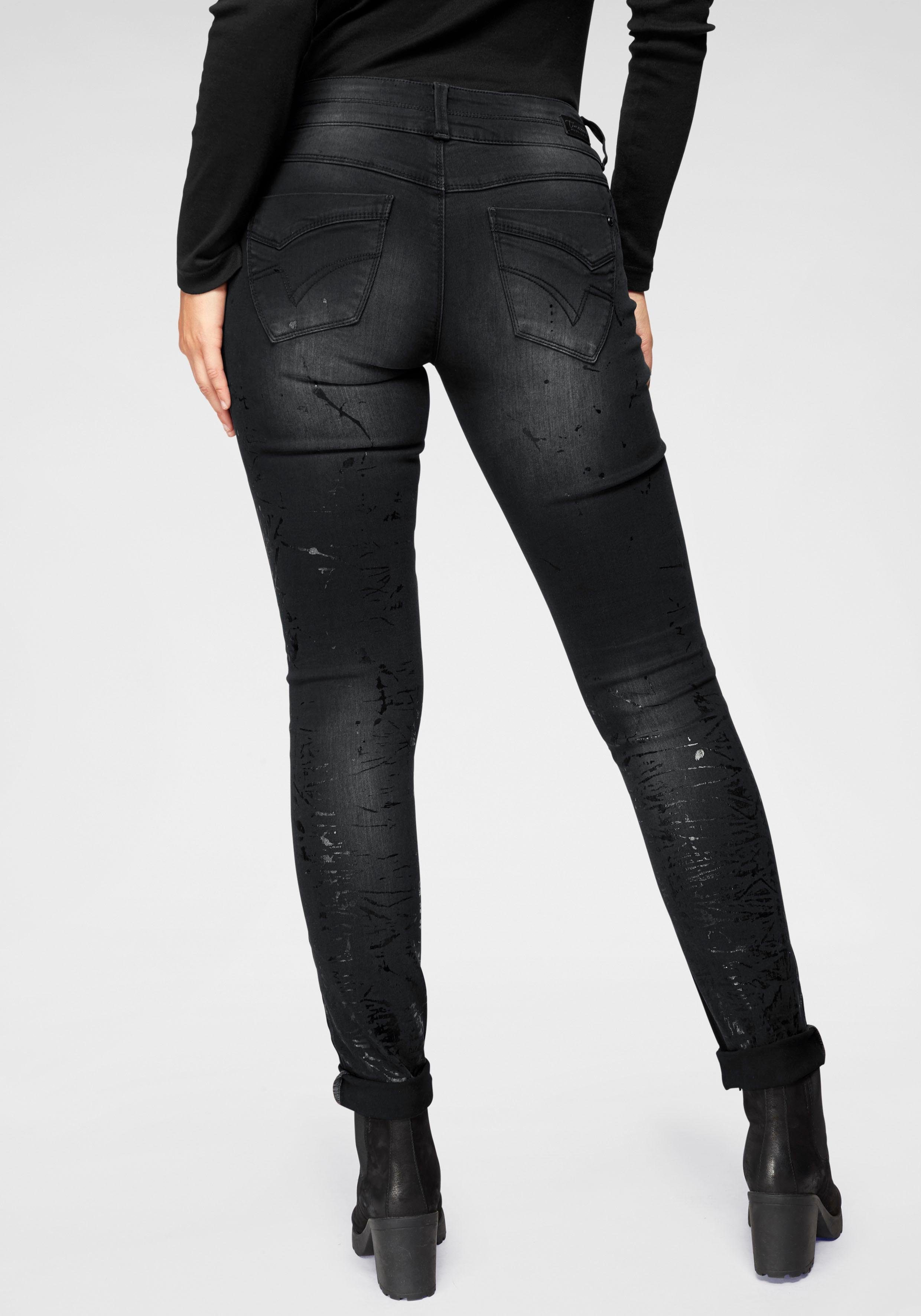 TIMEZONE Slim fit Jeans, Jeans im Five Pocket Stil online Timezone Jeans ENYA Elastische Slim Fit Jeans im Used Look