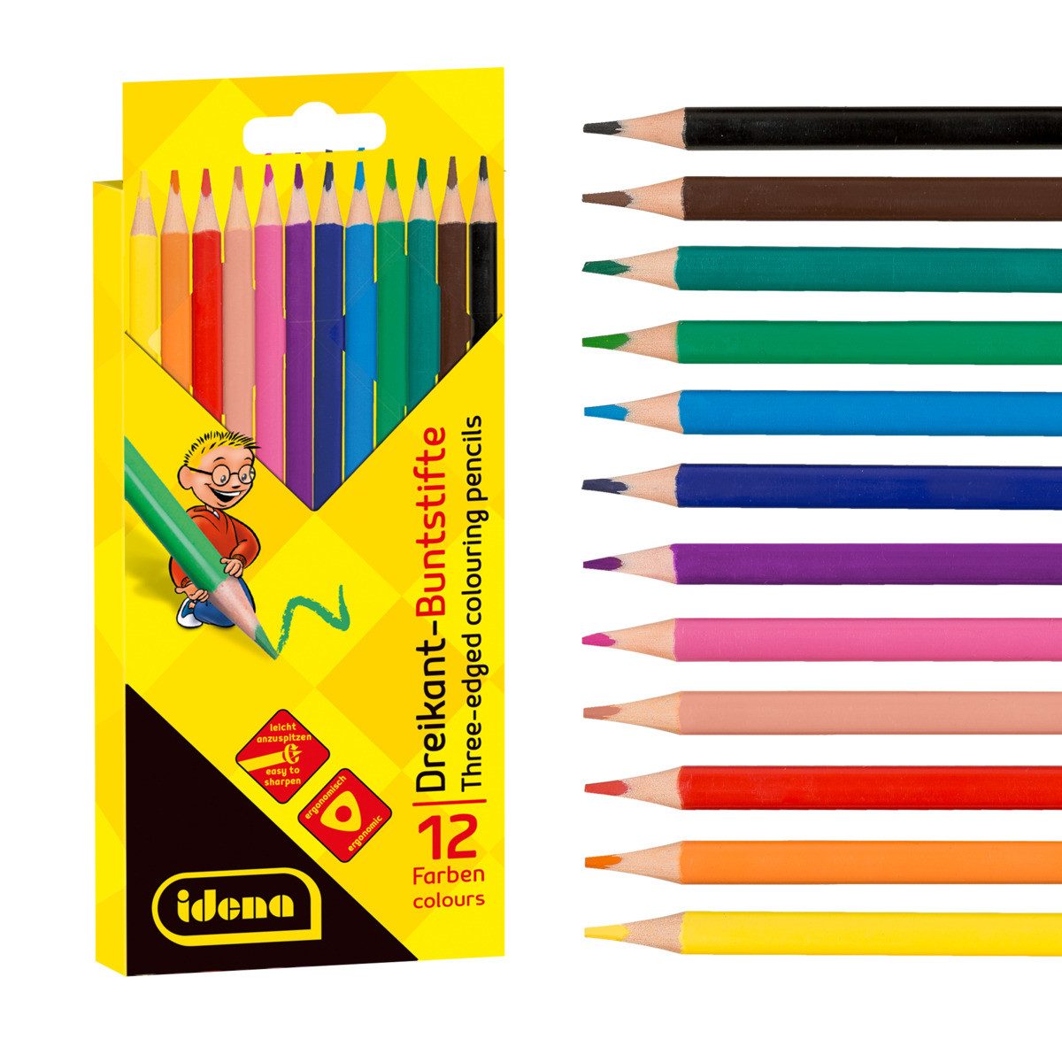 Idena Buntstift Idena 20133 - Buntstifte in 12 Farben