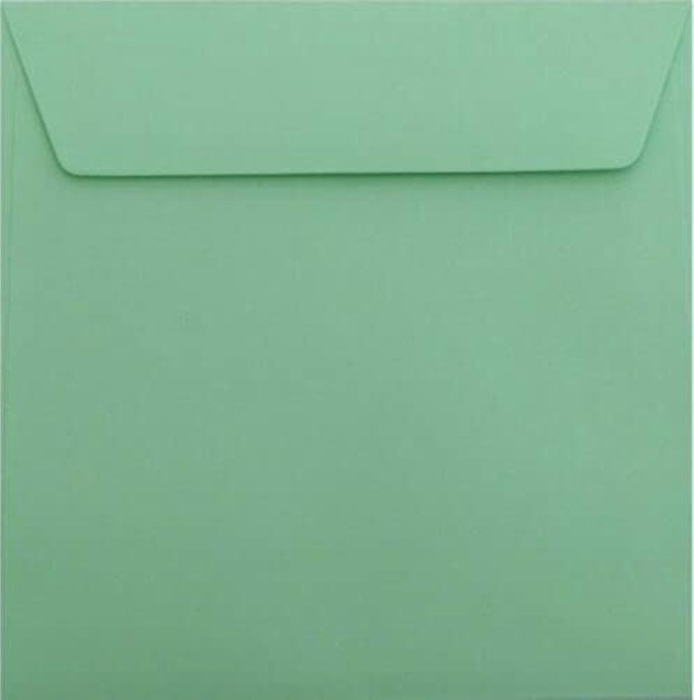 Briefumschläge24Plus Briefumschlag 25 St. 18,5 x 18,5 cm Конверти Quadratisch Hafttklebend Minze, 185 x 185 mm Конверти Recyceltes Material