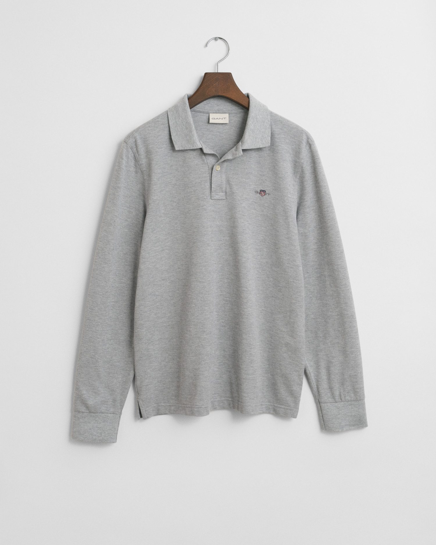 Poloshirt REG SHIELD LS PIQUE RUGGER