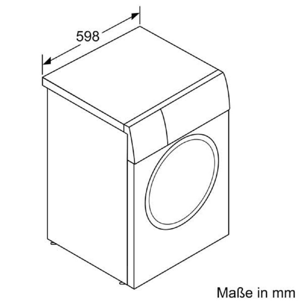 7kg BOSCH freistehend Waschmaschine B U/Min 2 Serie Frontlader WAJ280F1 EEK: 1400