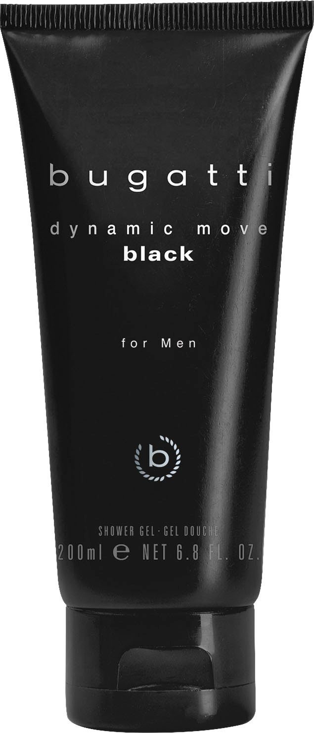 bugatti Duft-Set BUGATTI Dynamic Move Black for him GP EdT 100ml + 200 ml SG, 2-tlg., Herrenduft-Set mit Lavendel, Moschus und orientalischer Note.