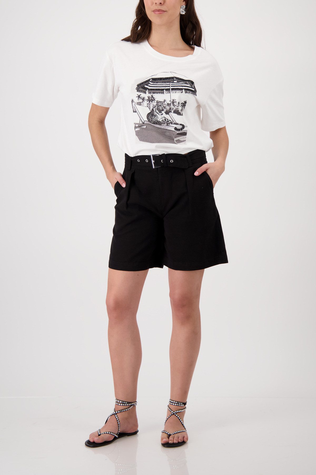 Monari T-Shirt Regular fit mit Leopardenprint – Bild 5 von 5