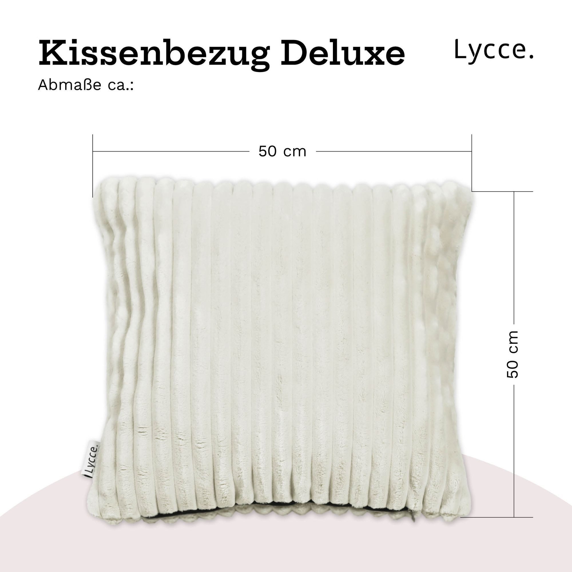 Lycce Dekokissen Kissenbezug Deluxe aus extra günstig online kaufen