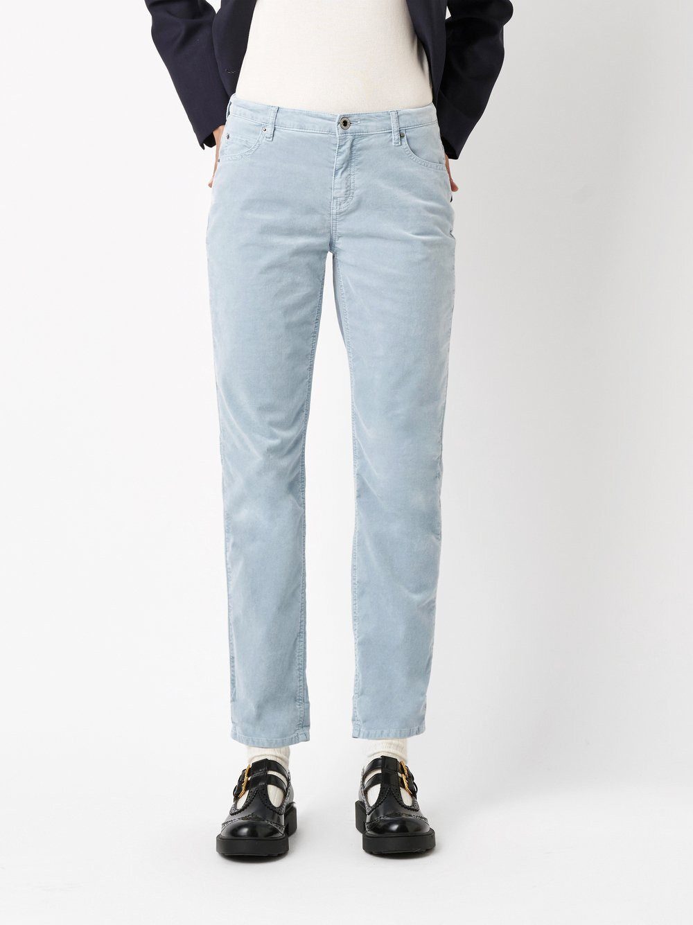 ROSNER 5-Pocket-Hose Masha_154 (1-tlg) aus softem Samt günstig online kaufen