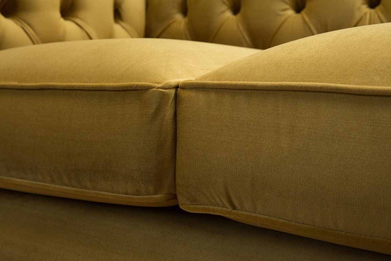 Wohnzimmer Chesterfield Sofa JVmoebel Textil Design Klassisch Sofas Couch Chesterfield-Sofa,