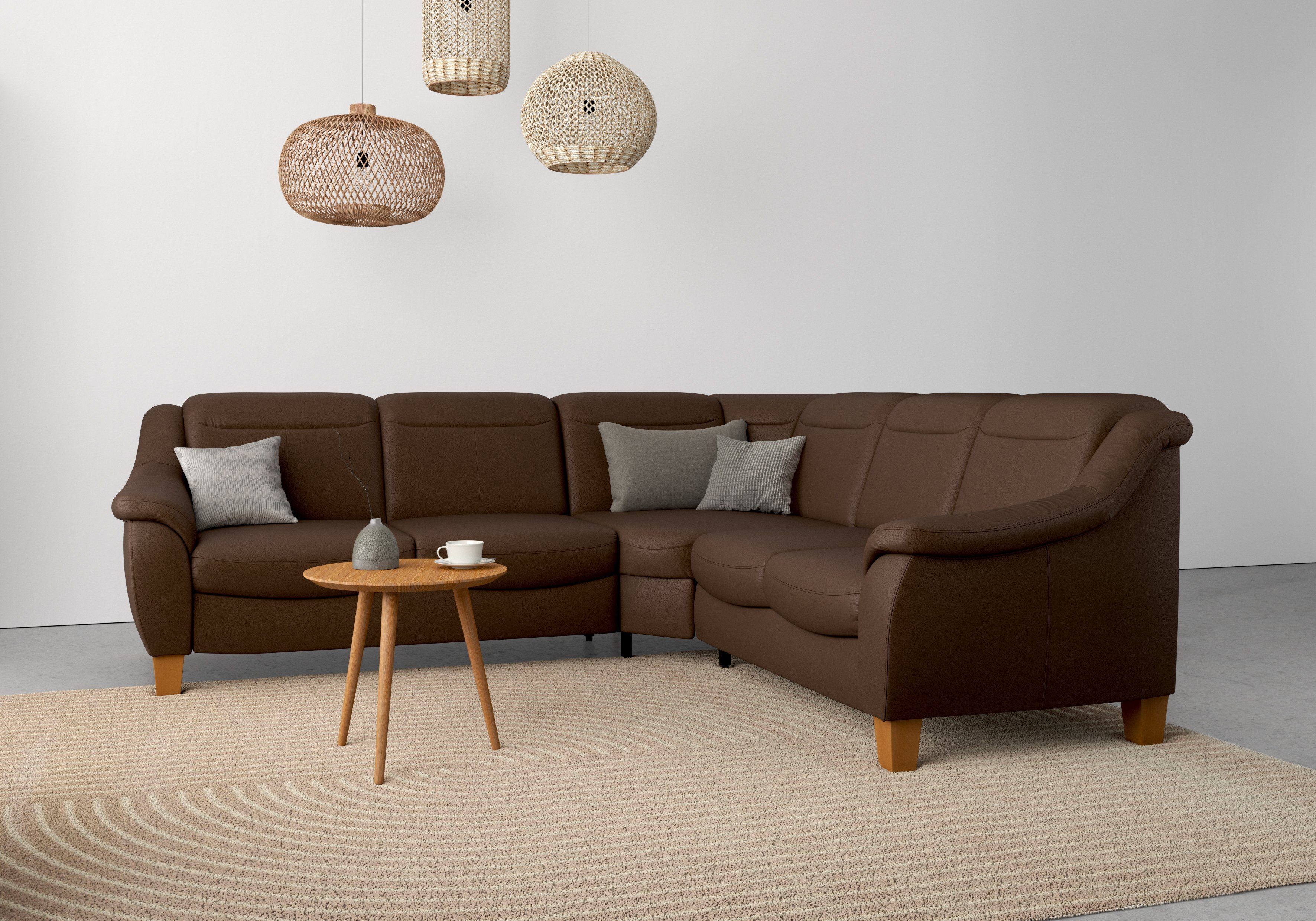 Home affaire Ecksofa Caldera L-Form, Federkern, günstig online kaufen