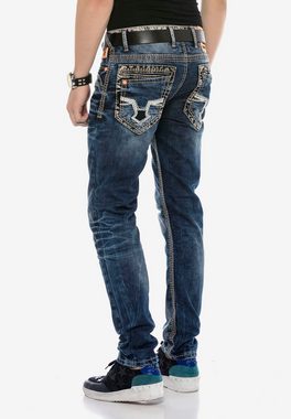 Cipo & Baxx Bequeme Jeans mit breiten Ziernähten