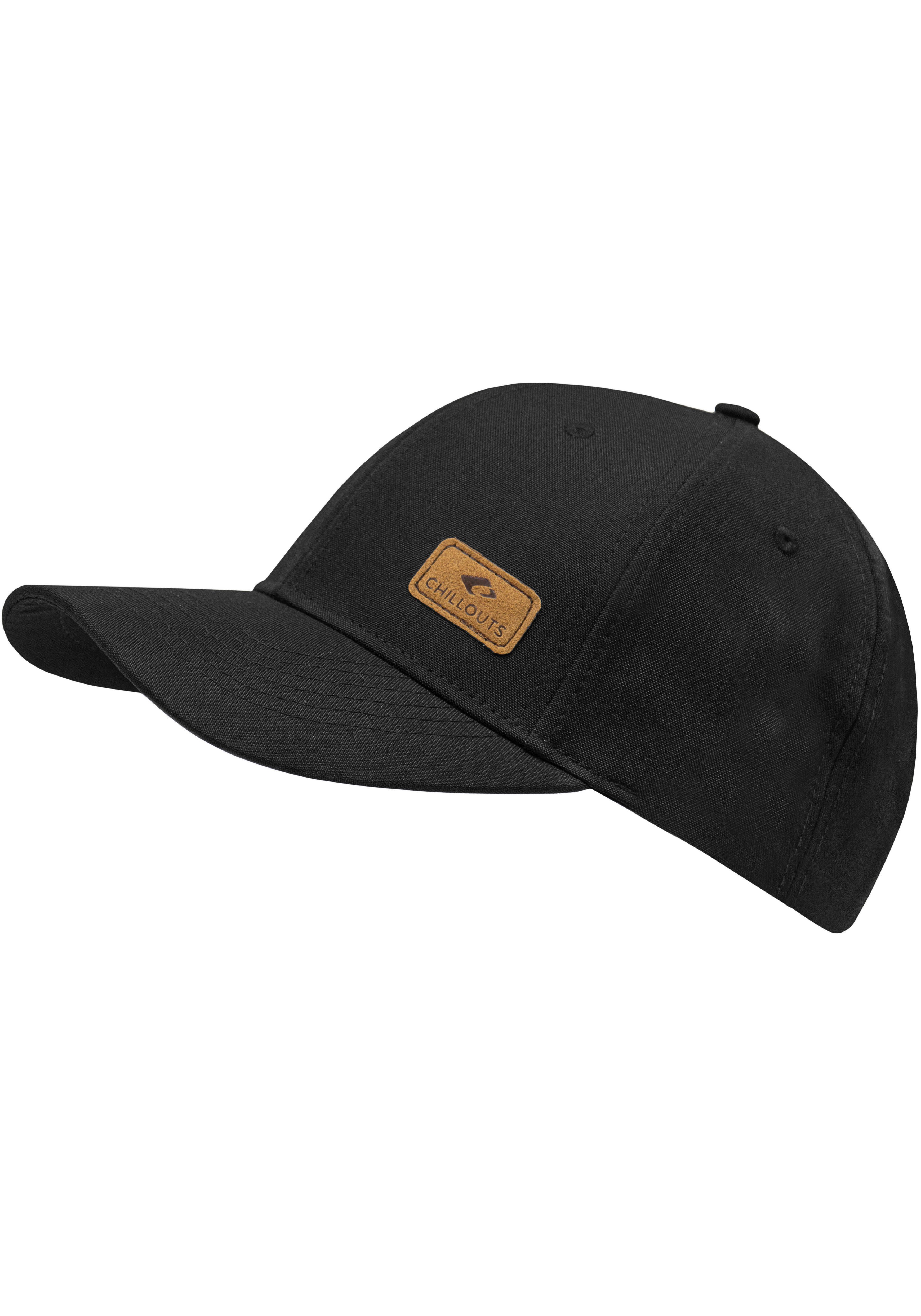 【Öffnung】 chillouts Baseball Cap Optik, One melierter Hat Size, in verstellbar Amadora schwarz