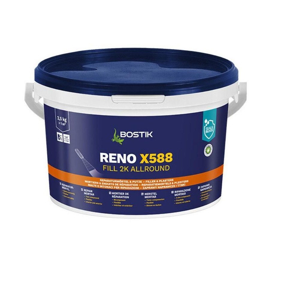BOSTIK Mörtel Bostik Reno X588 Fill 2K Allround 2.5Kg Eimer Reparaturmörtel, Zweikomponentig