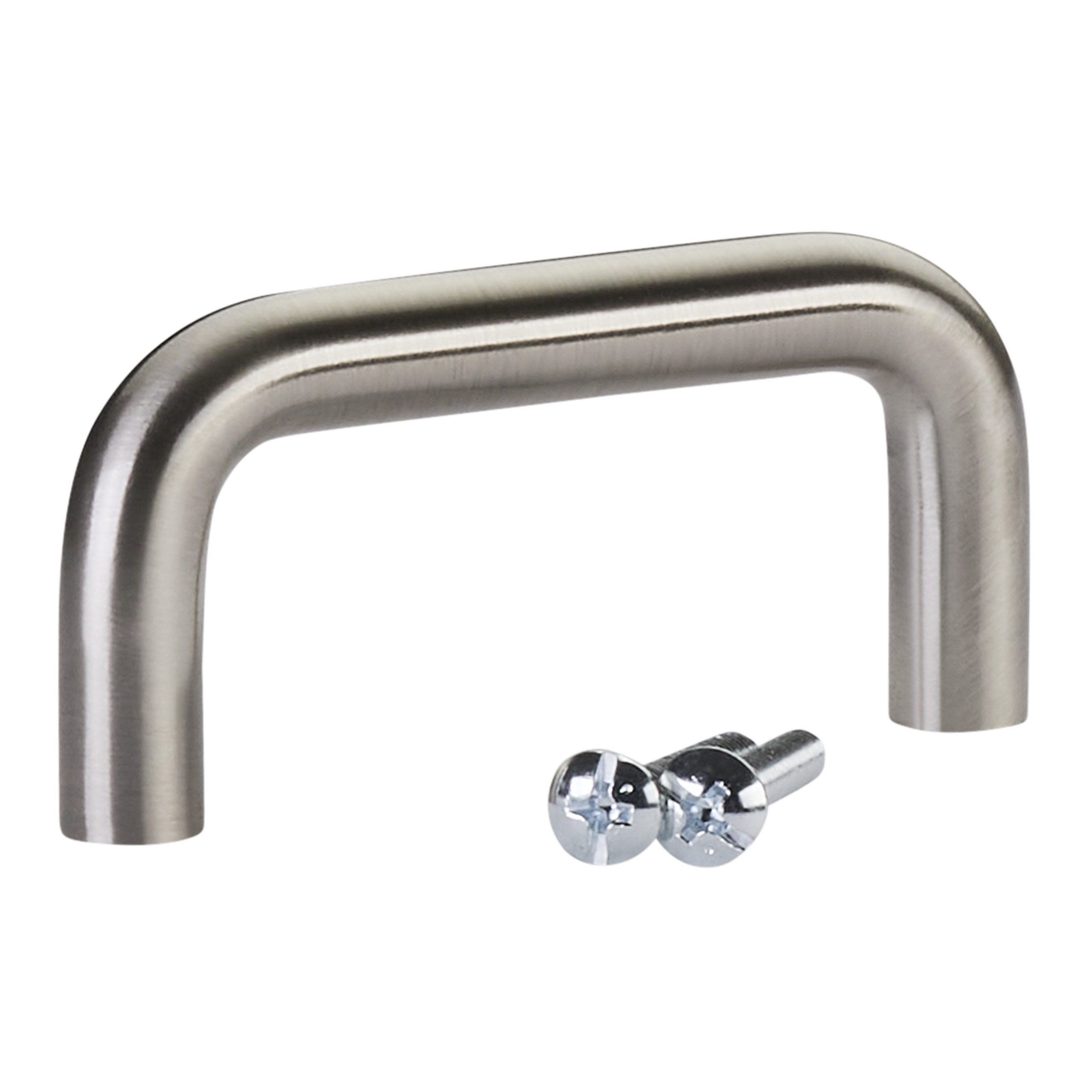 SO-TECH® Möbelgriff Bügelgriff BG03, Durchmesser 10 mm, Lochabstände 64-320 mm, Edelstahloptik, Lochabstand 64 mm - inkl. Schrauben