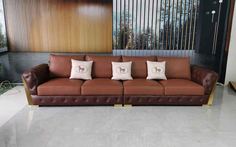 JVmoebel Big-Sofa Moderner Fünfsitzer Luxus Wohnzimmer Sofa Chesterfield Design Couch, 1 Teile, Made in Europa