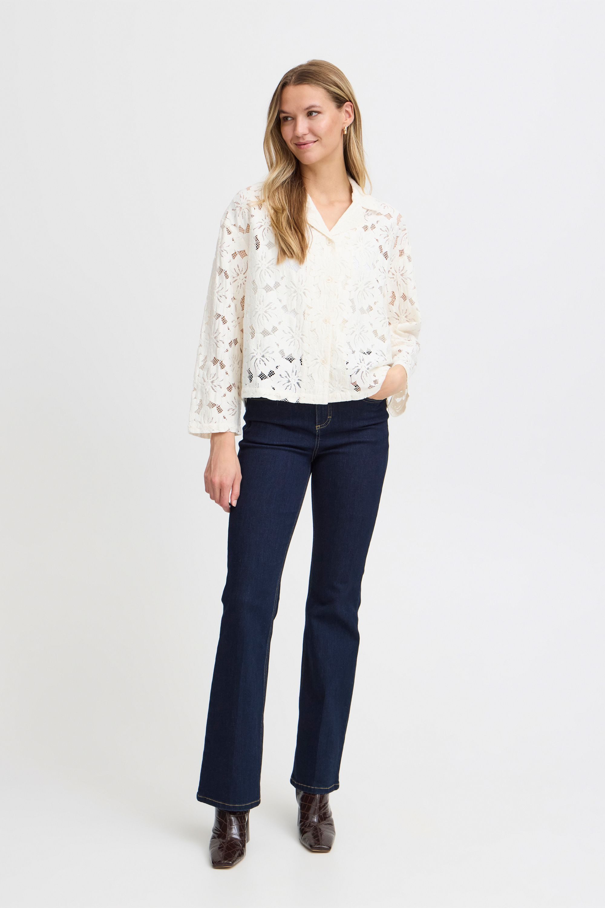 fransa Hemdbluse Kurzarmbluse