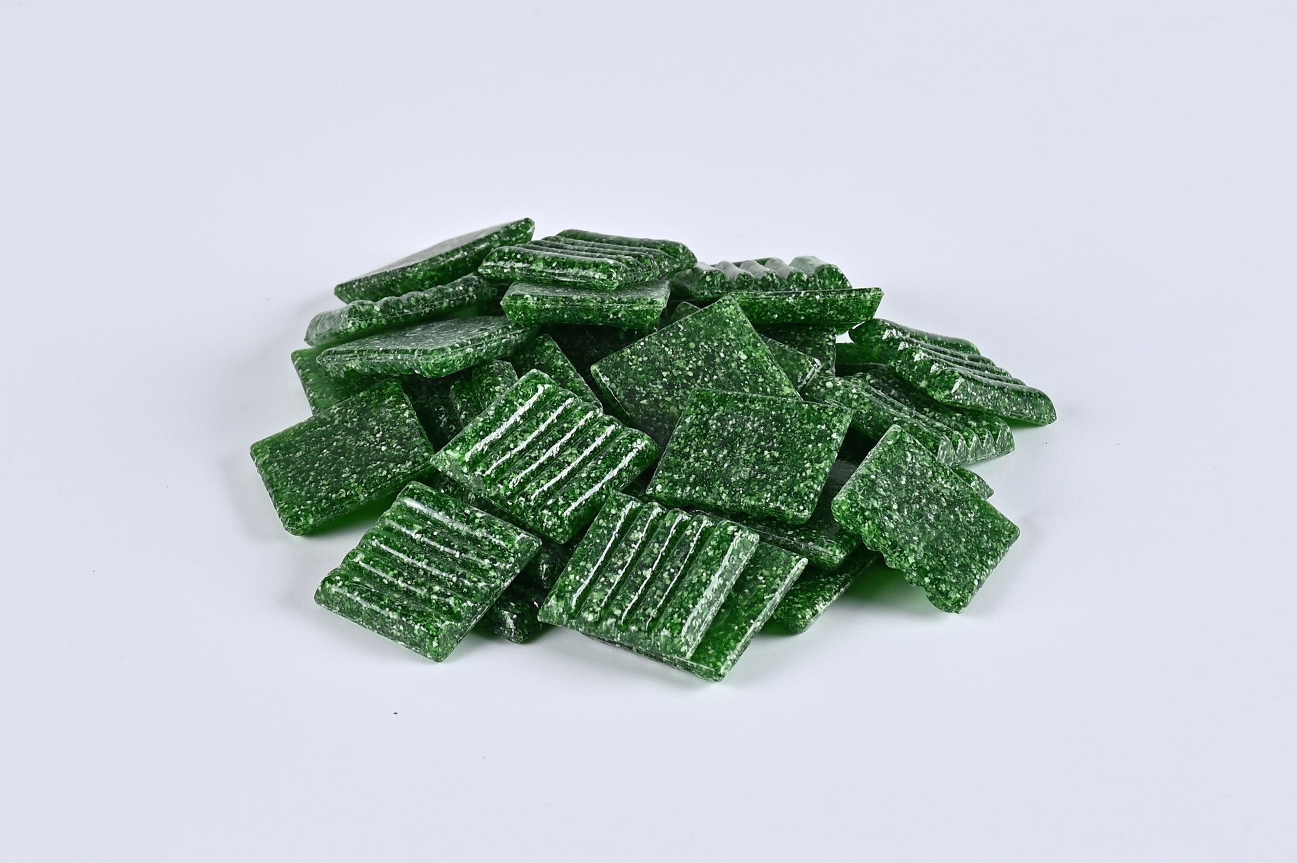 Armena Mosaikfliesen Mosaikfliesen Glasmosaik Bastelmaterial Mosaik DIY Wandfliesen 260g, tiefgrün