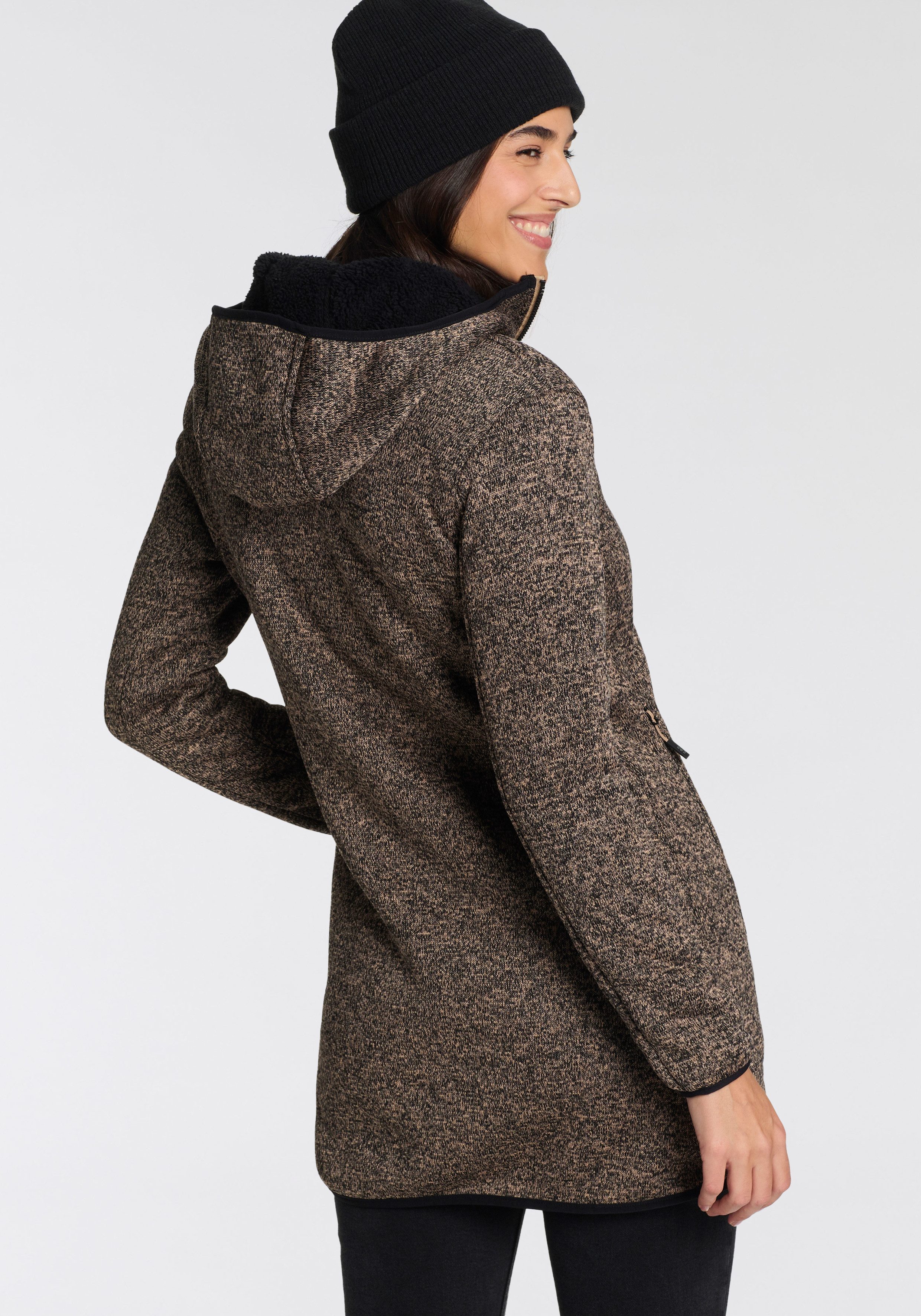 CMP Strickmantel Parka Fix Hood günstig online kaufen
