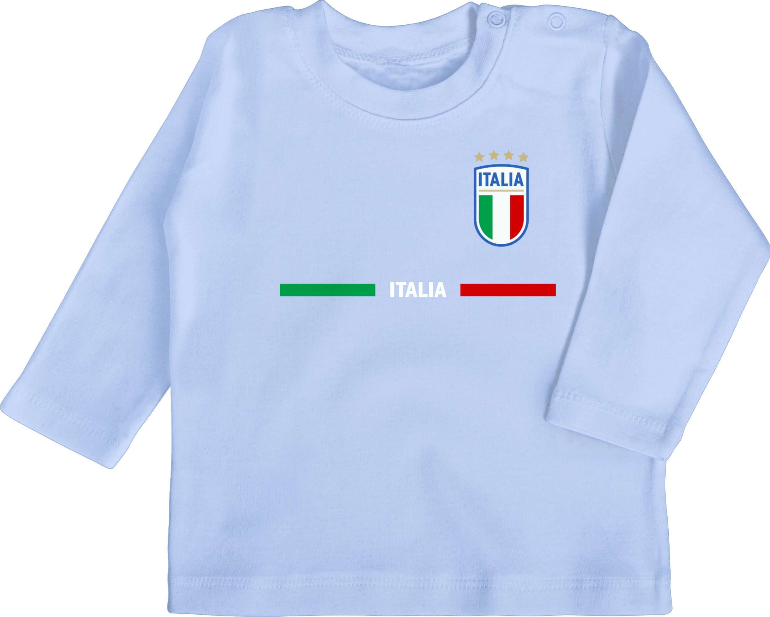 Shirtracer T-Shirt Italien Trikot Wappen, Italia mit Stolz, Italienisches Fan-Motiv 2024 Fussball EM Fanartikel Baby