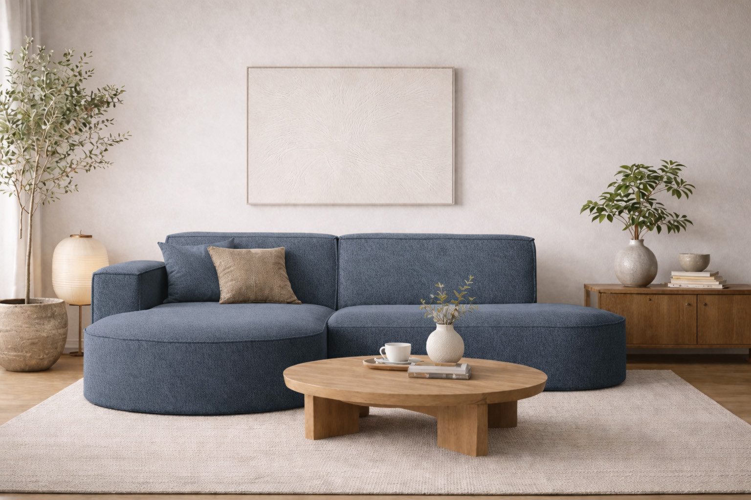 Kaiser Möbel Ecksofa Designer MODENA STUDIO L stoff Verita, Ecksofa, Cord Sofa, L-Form, Links/Rechts wählbar
