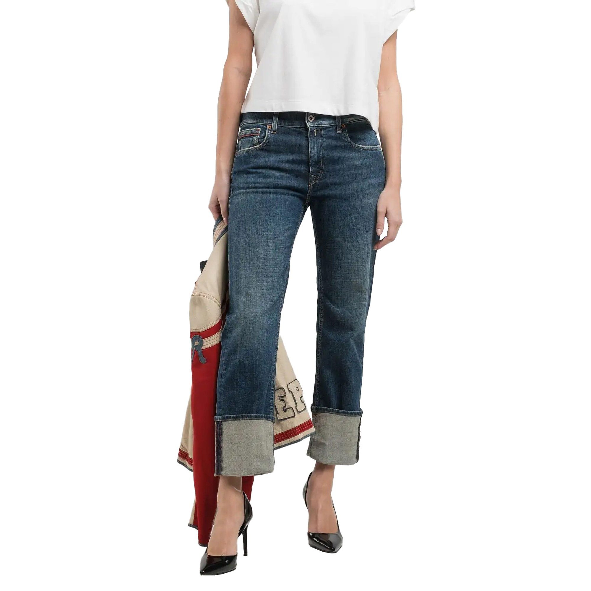 Replay 7/8-Caprijeans Akeme Jeans, blau günstig online kaufen