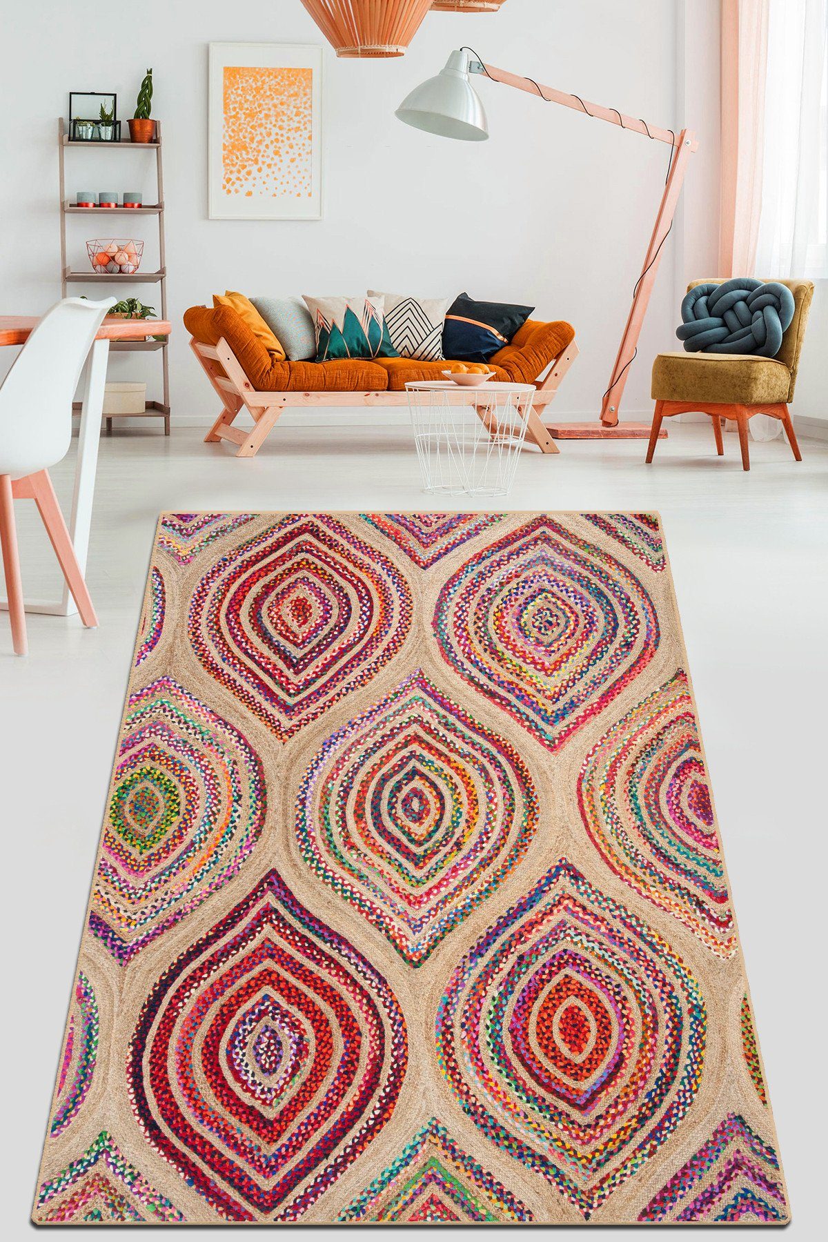 Conceptum Hypnose Designteppich Boho Design für Wohnzimmer, rechteckig, Höh günstig online kaufen
