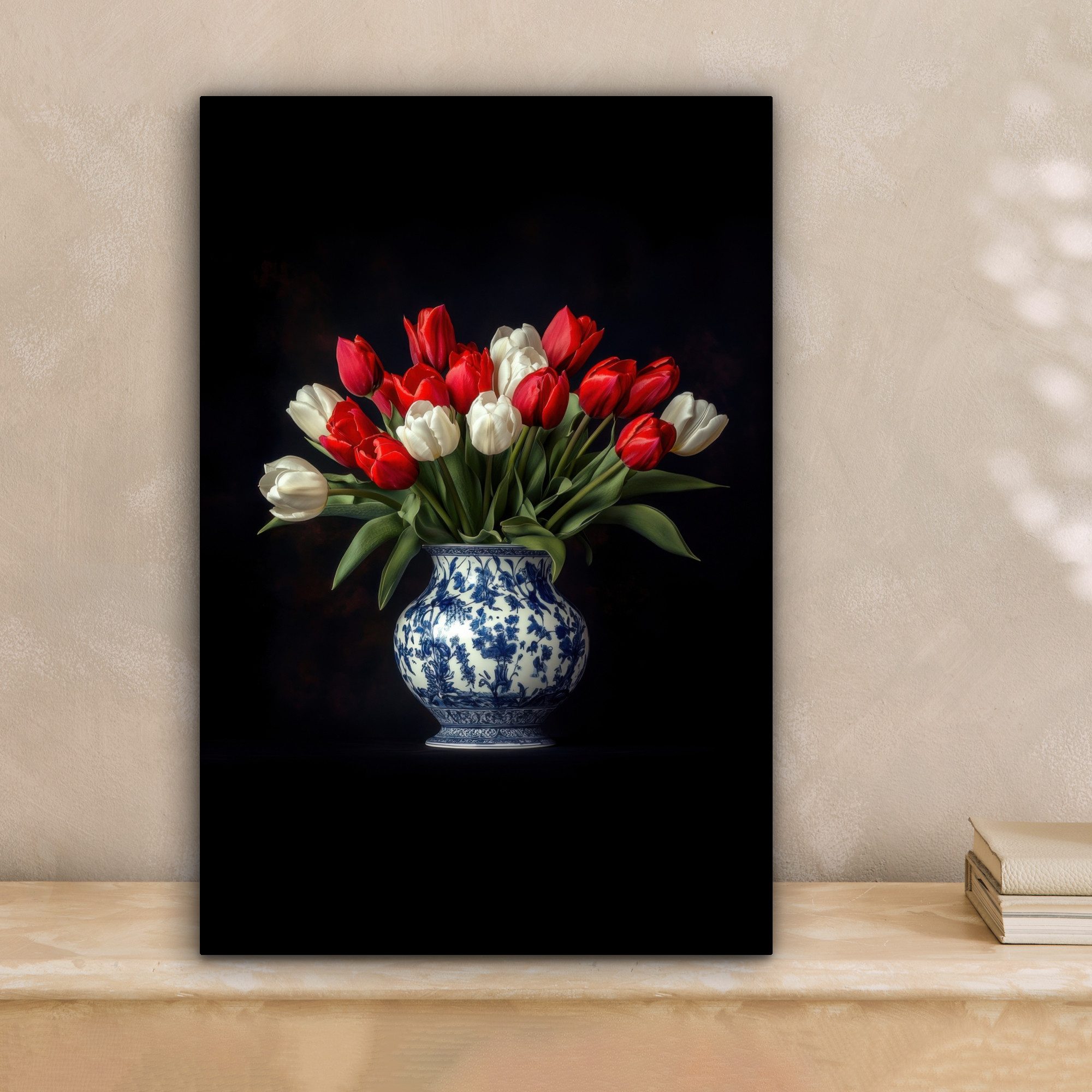 OneMillionCanvasses® Leinwandbild Rot - Blumen - günstig online kaufen