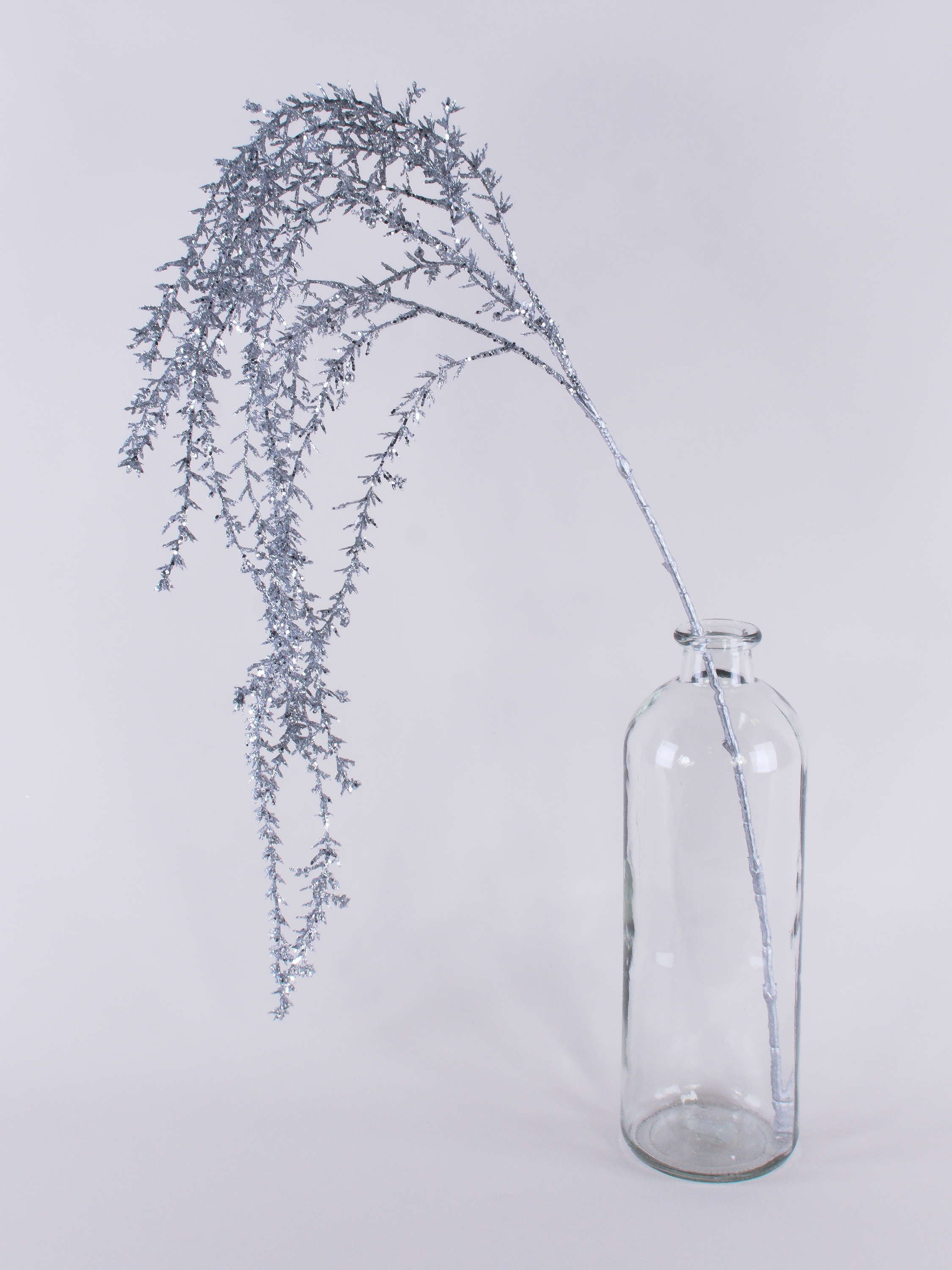 Kunstzweig Künstlicher Rhipsalis Zweig HASAN, Glitzer, Silber, 120cm Rhipsalis, artplants, Höhe 120.0 cm