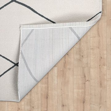 Teppich Haral 786, Paco Home, rechteckig, Höhe: 9 mm, Kurzflor, Scandi Design, Rauten Motiv