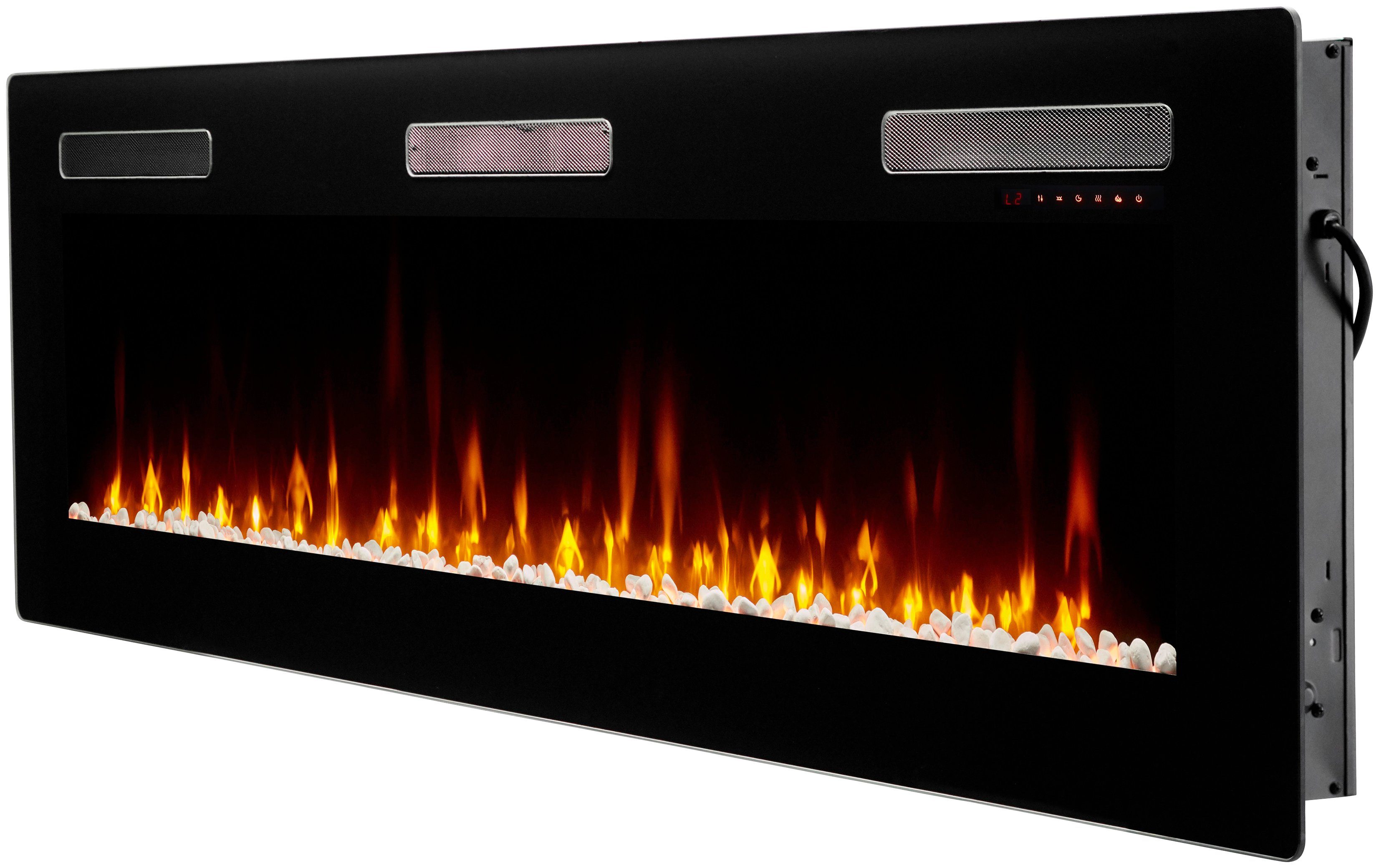 72", Fernbedienung, schwarz,mit App, Elektrokamin Sierra Optiflame® Heizung, Flammeneffekt Dimplex