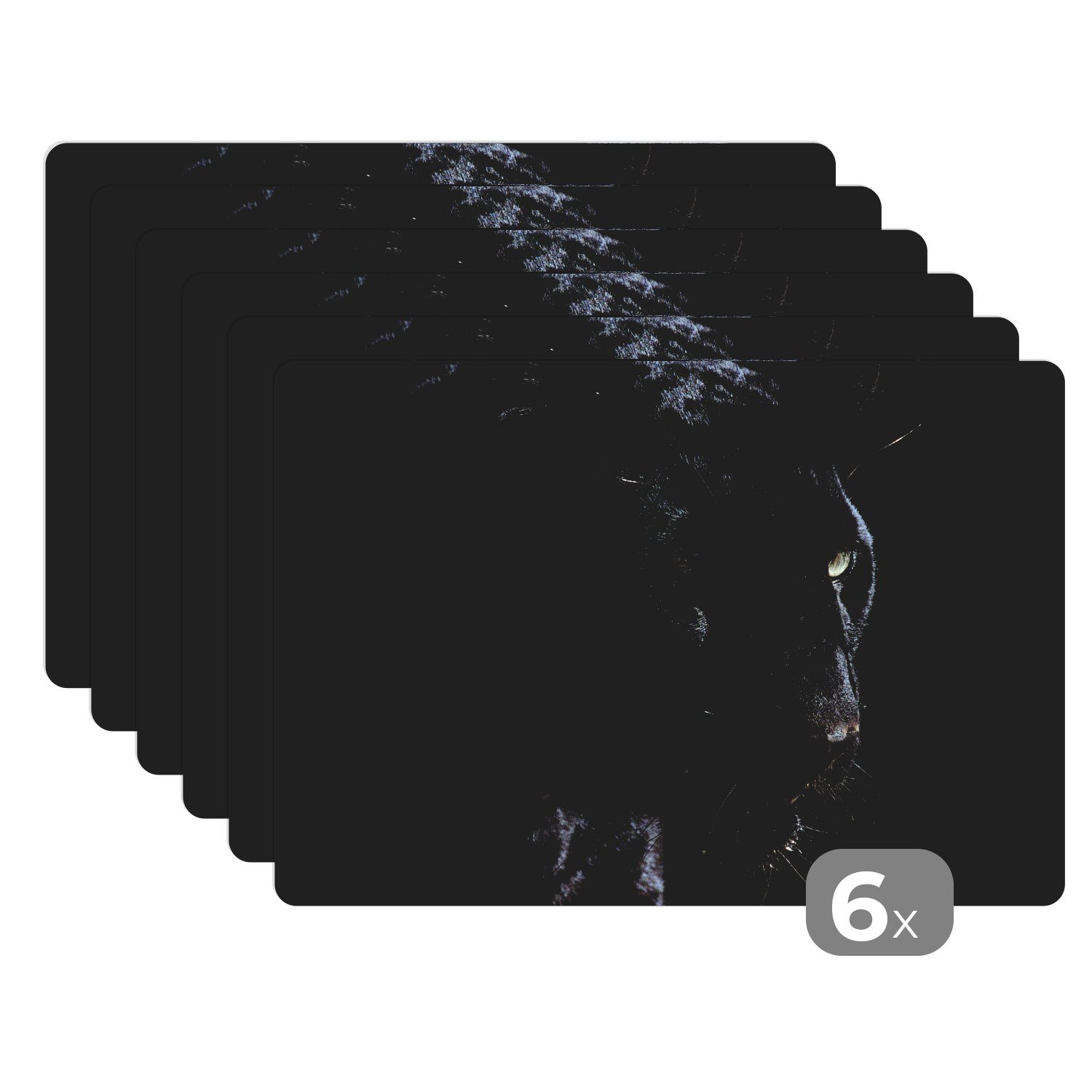 Platzset Panther - Tier - Schwarz