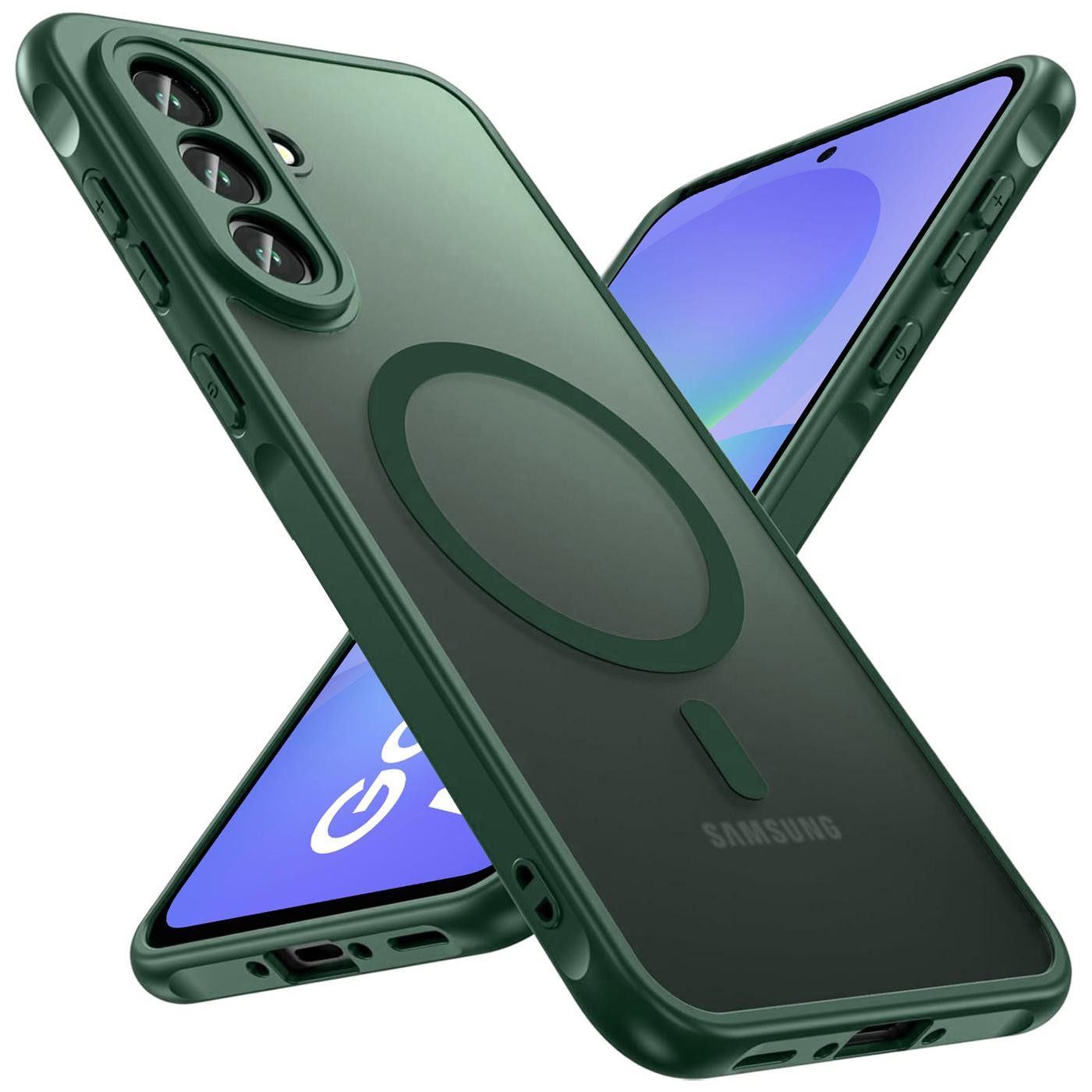 CoolGadget Handyhülle Magnet-Hülle für Samsung Galaxy A37 5G Schutzhülle magnetisch 6,7 Zoll, Hülle Matt Stoßfest kompatibel mit QI-Laden Zubehör Kameraschutz Case